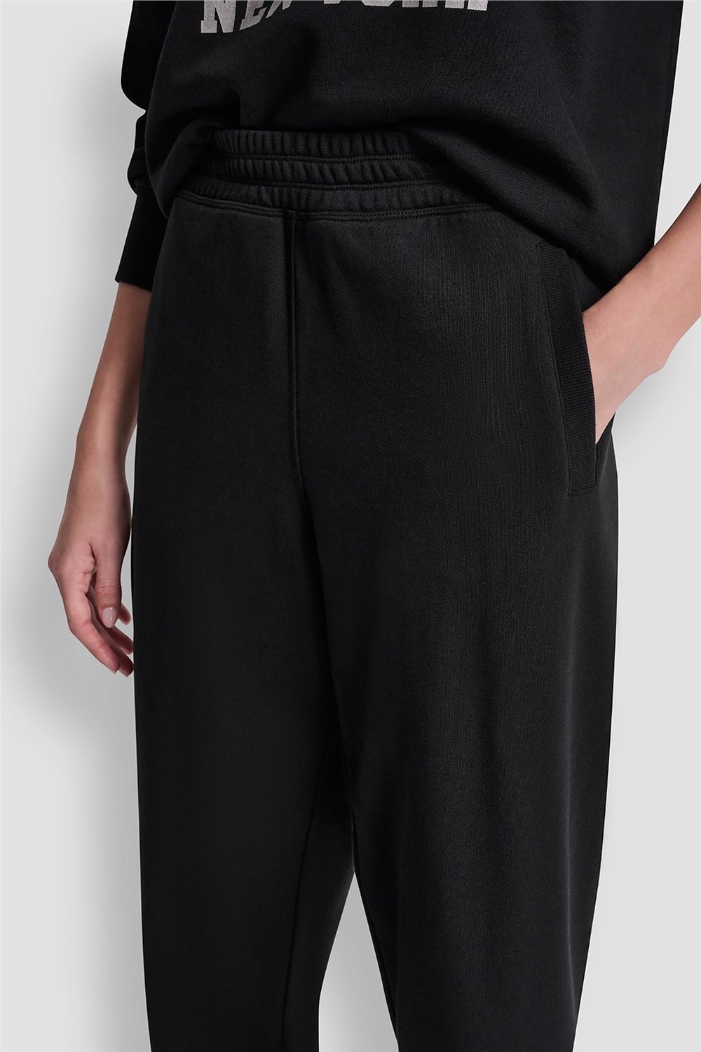 DKNY Kadın Dkny 1989 Rhinestud Jogger Pantolon Siyah