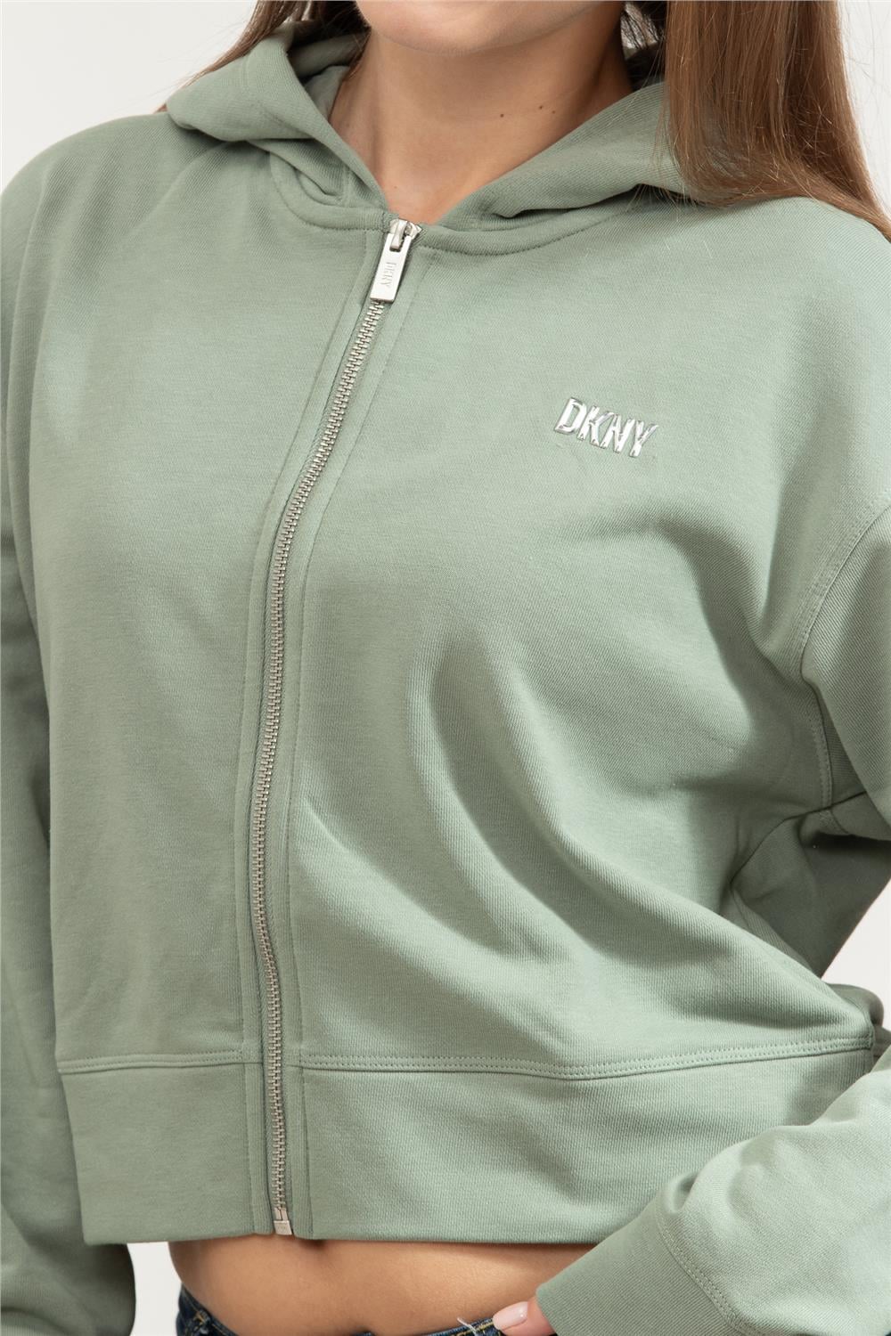 DKNY Kadın Fermuarlı Sweatshirt