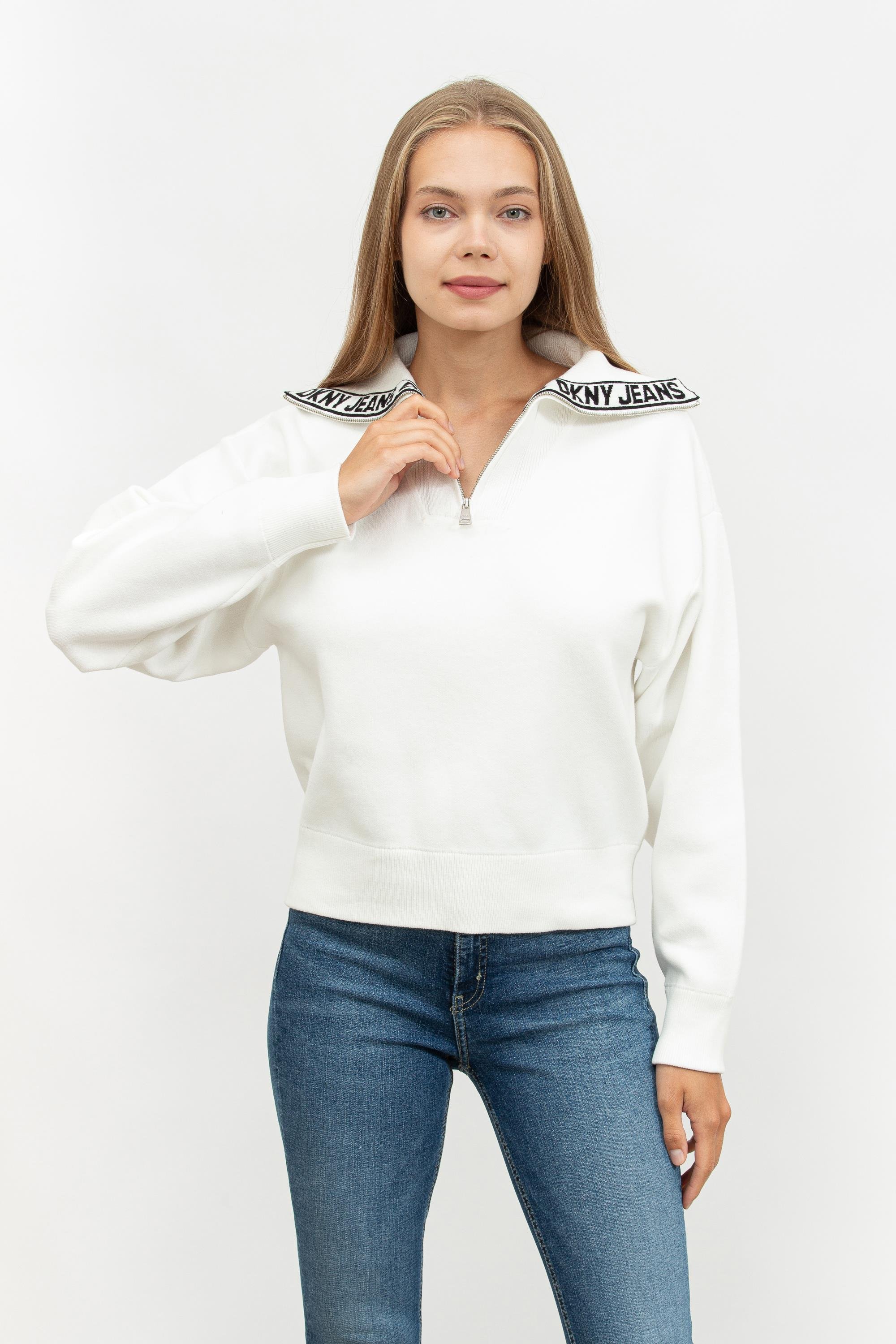 DKNY Kadın Fermuarlı Sweatshirt