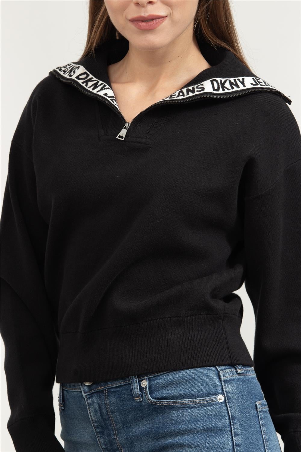 DKNY Kadın Fermuarlı Sweatshirt
