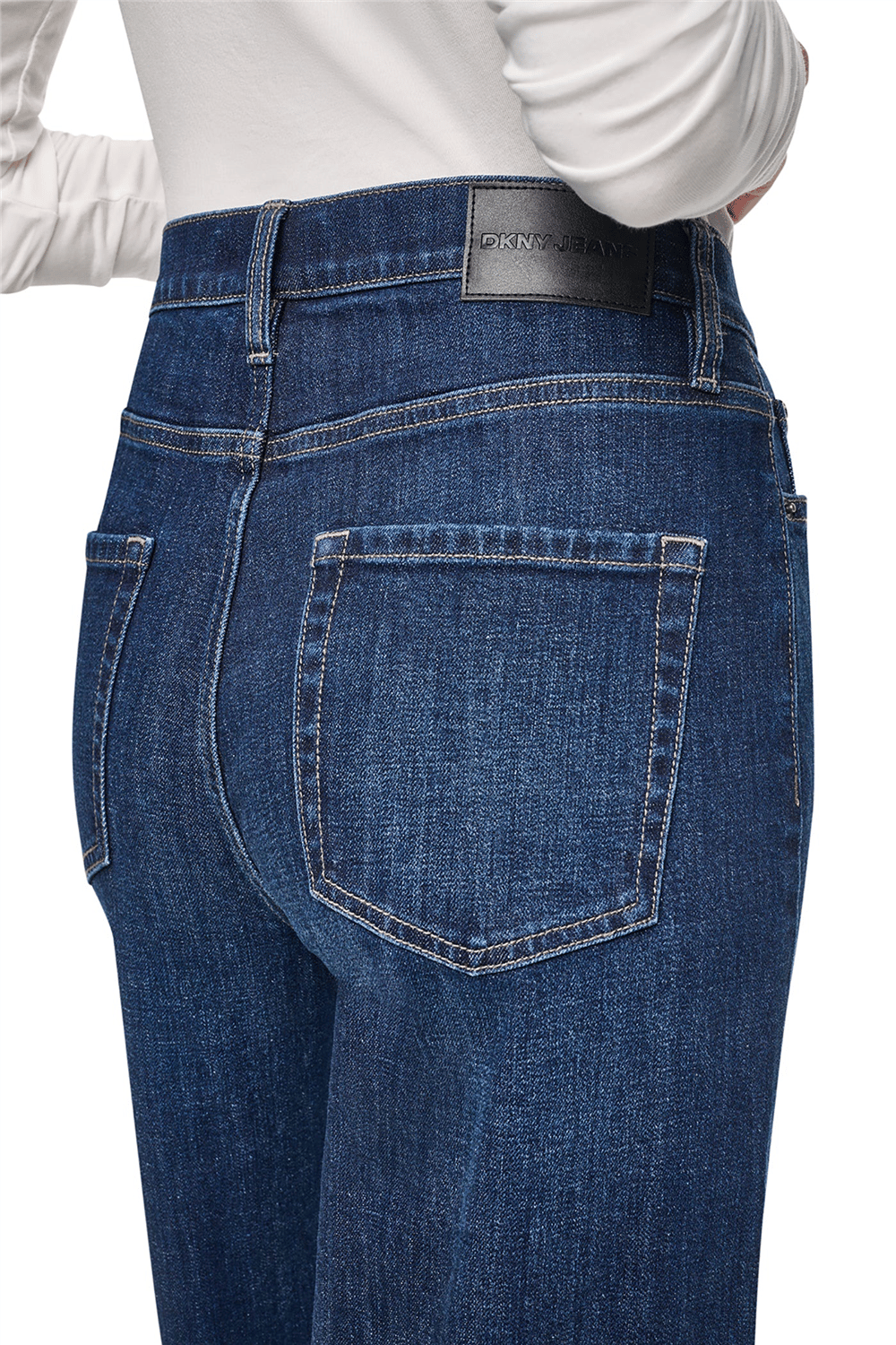 DKNY Kadın Hr Modern Wide Leg W Jean Pantolon