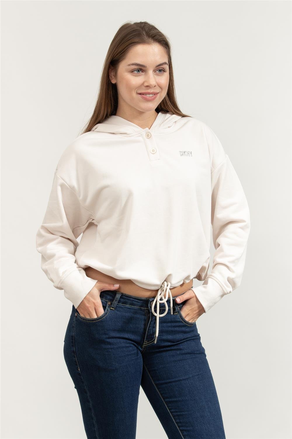 DKNY Kadın Kapüşonlu Sweatshirt