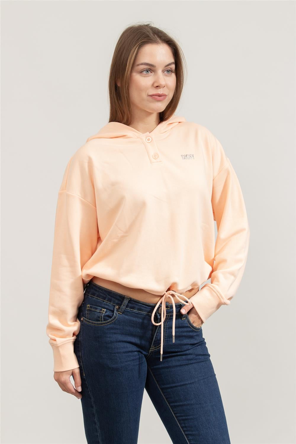 DKNY Kadın Kapüşonlu Sweatshirt