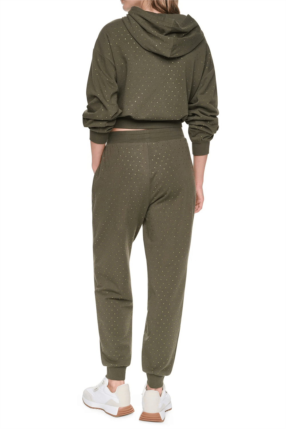 DKNY Kadın Rhinestones Jogger Jogger Pantolon