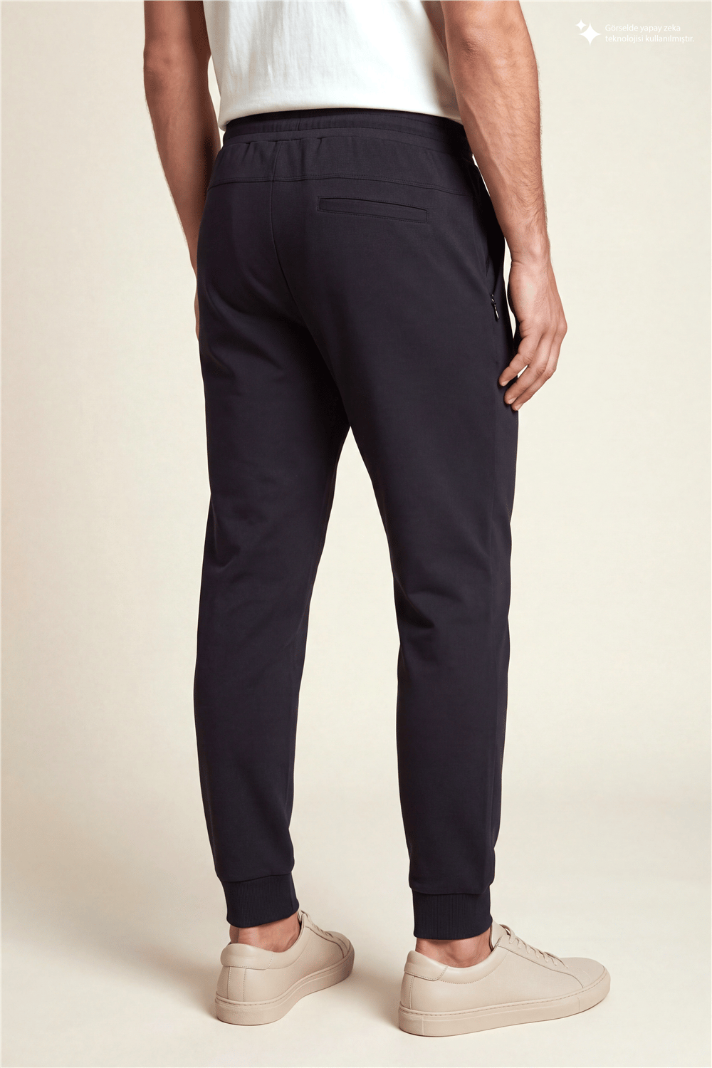 DKNY Logo Patch Sweatpant Erkek Eşofman Altı Siyah