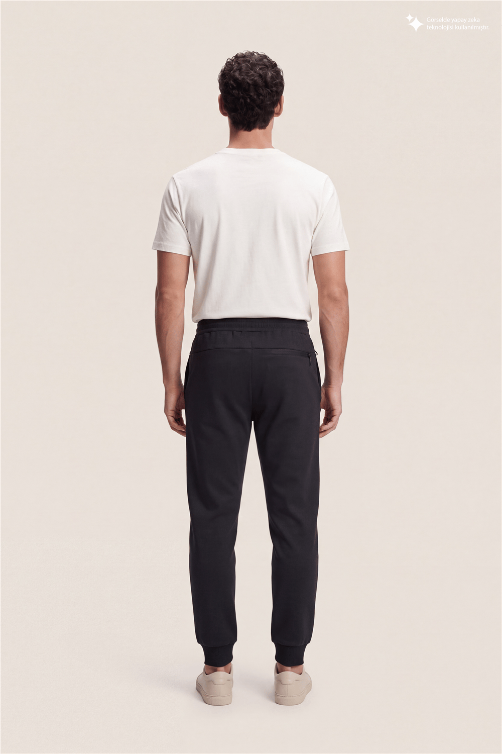DKNY Logo Patch Sweatpant Erkek Eşofman Altı Siyah