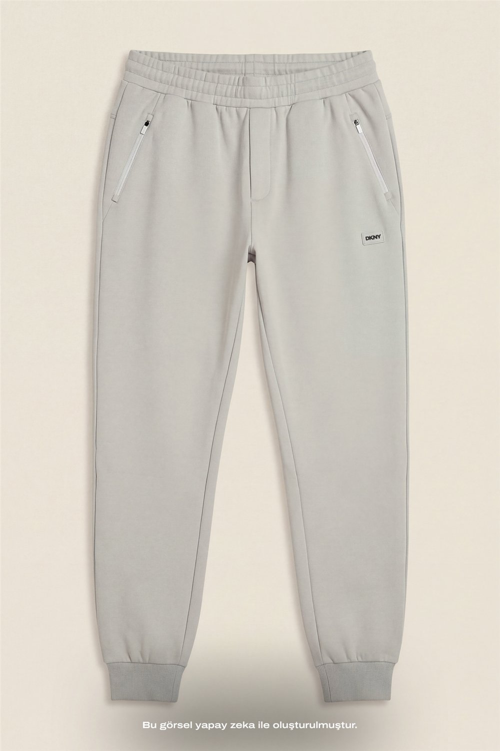 DKNY Logo Patch Sweatpant Erkek Eşofman Altı Taş Rengi