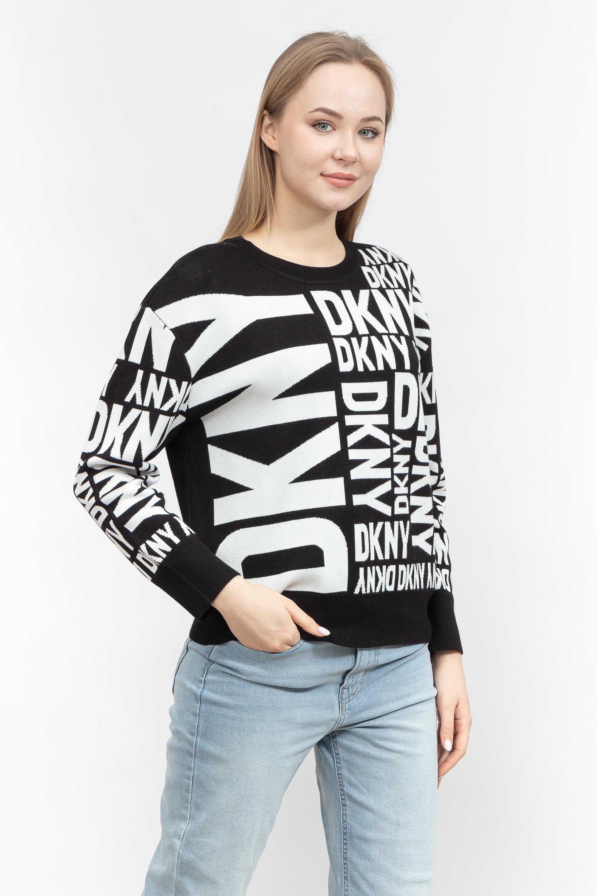 DKNY L/S Crew Nk Expl Kadın Triko
