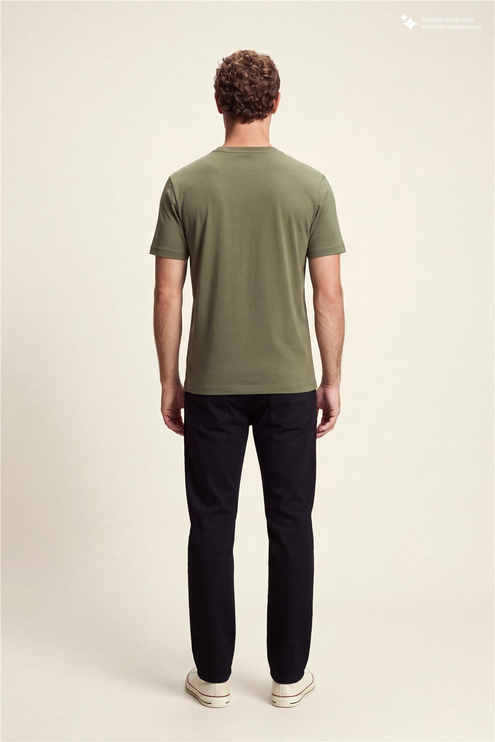DKNY Metal Logo Tee Erkek Bisiklet Yaka T-Shirt
