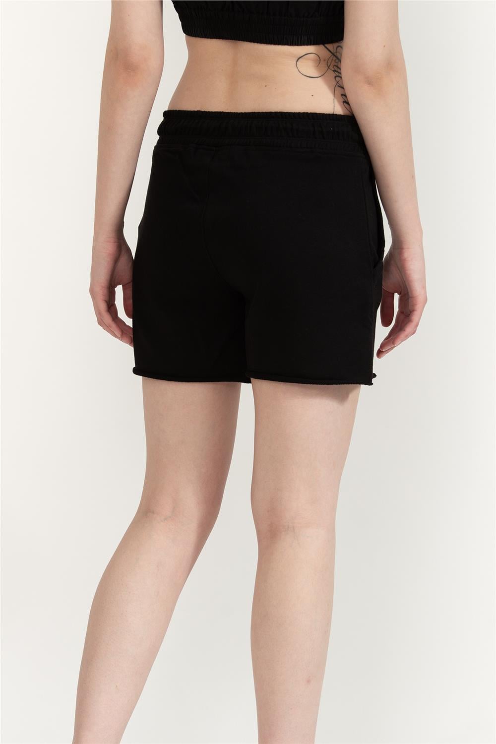 DKNY Metallic Logo Kadın Penye Şort