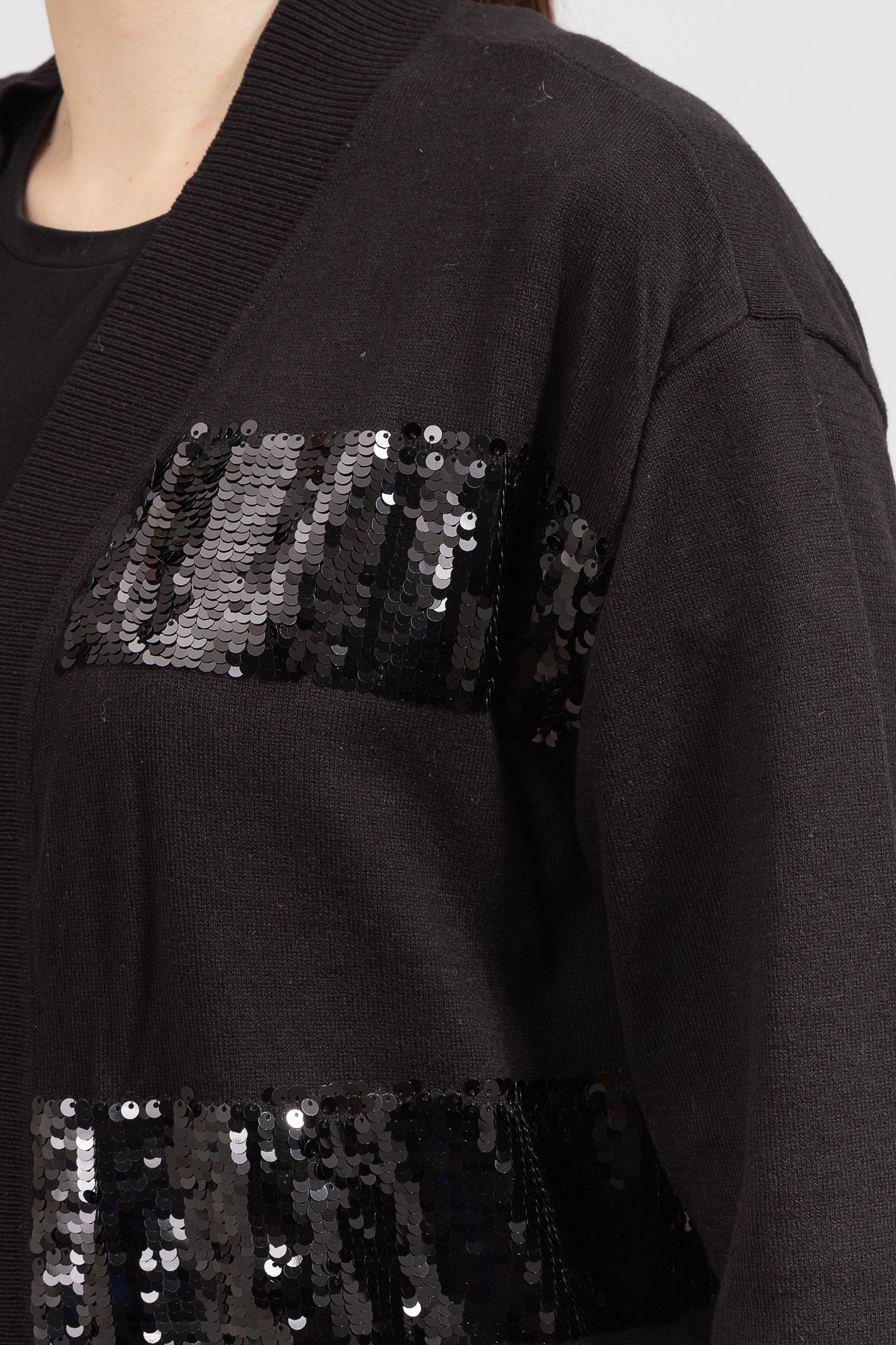 DKNY Sequin Stripe Kadın Hırka