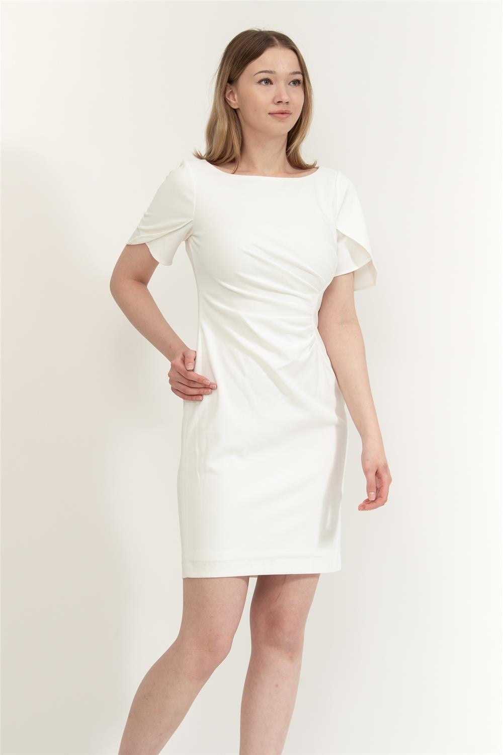DKNY Side Ruched Kadın Elbise