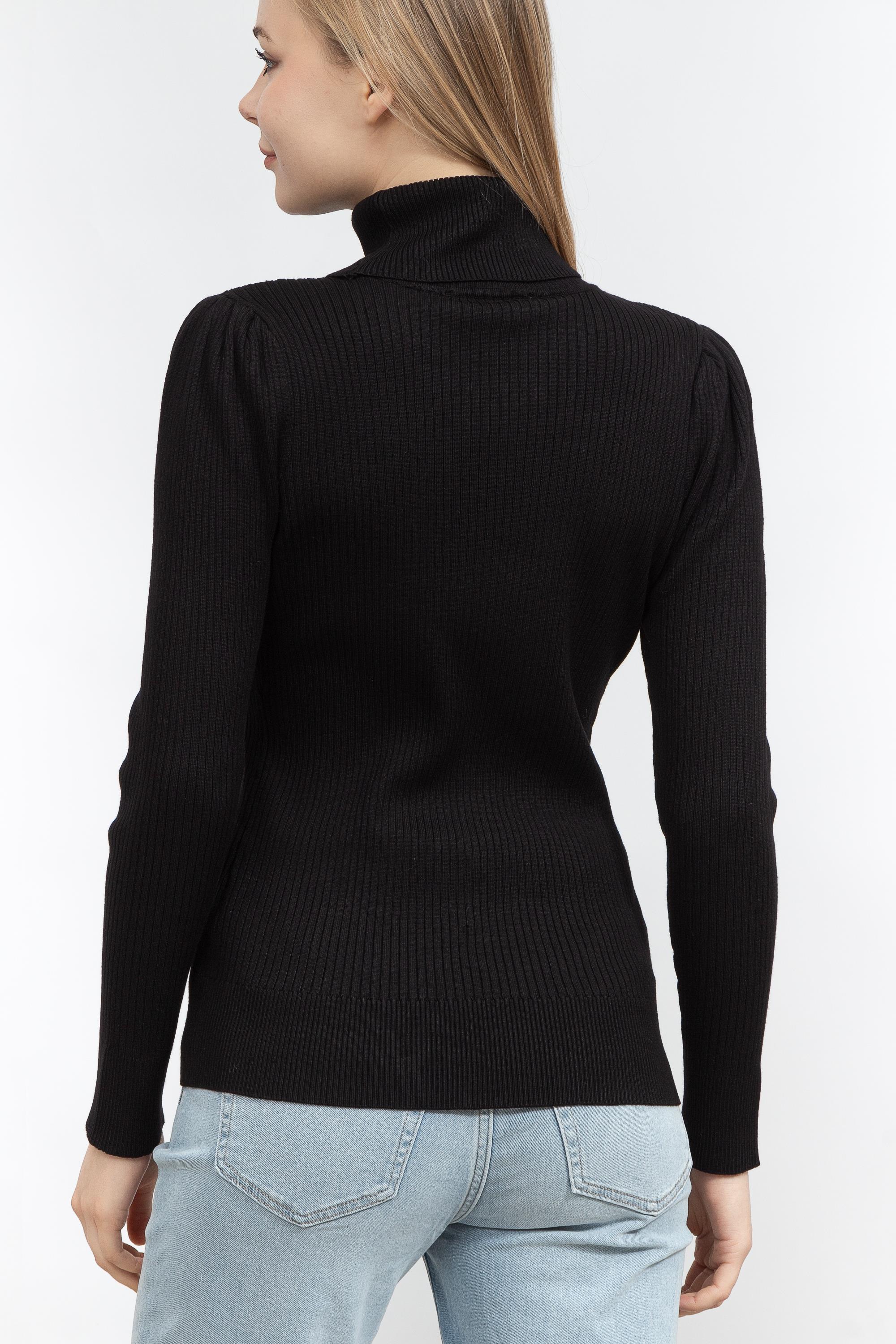 DKNY Solid Ribbed Turtlen Kadın Triko