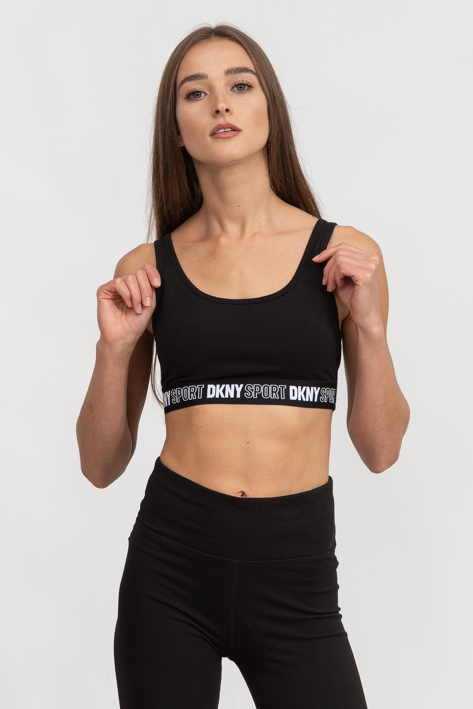 DKNY Sport Outline Logo Kadın Sporcu Sütyen