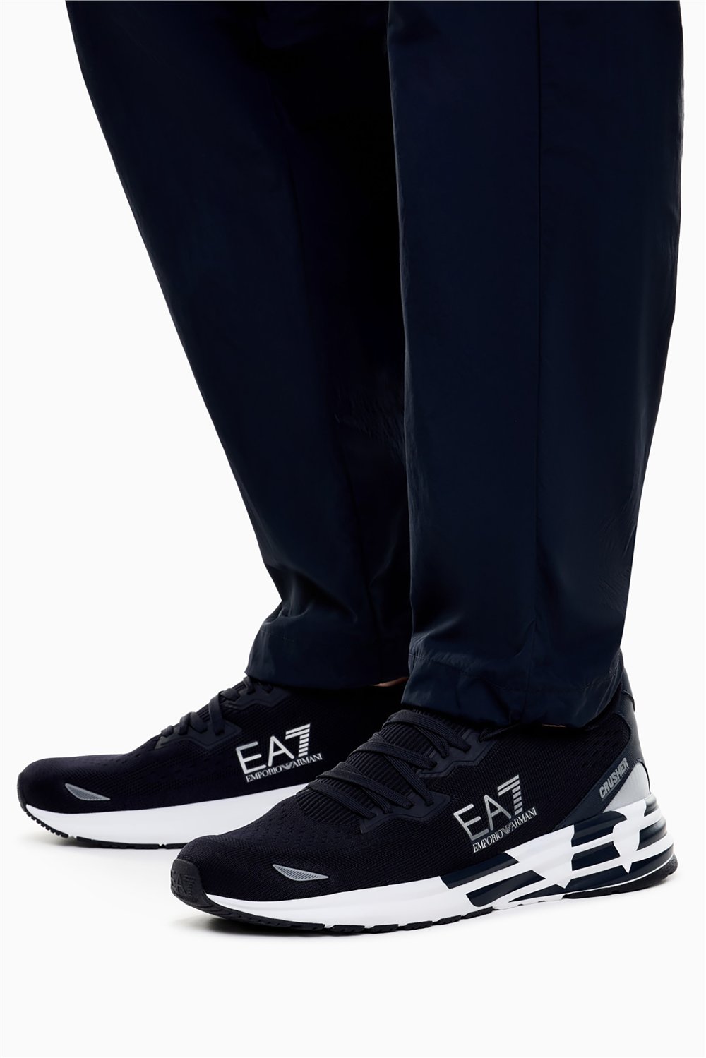 EA7 Black And White 10Th Anniversary Sneakers