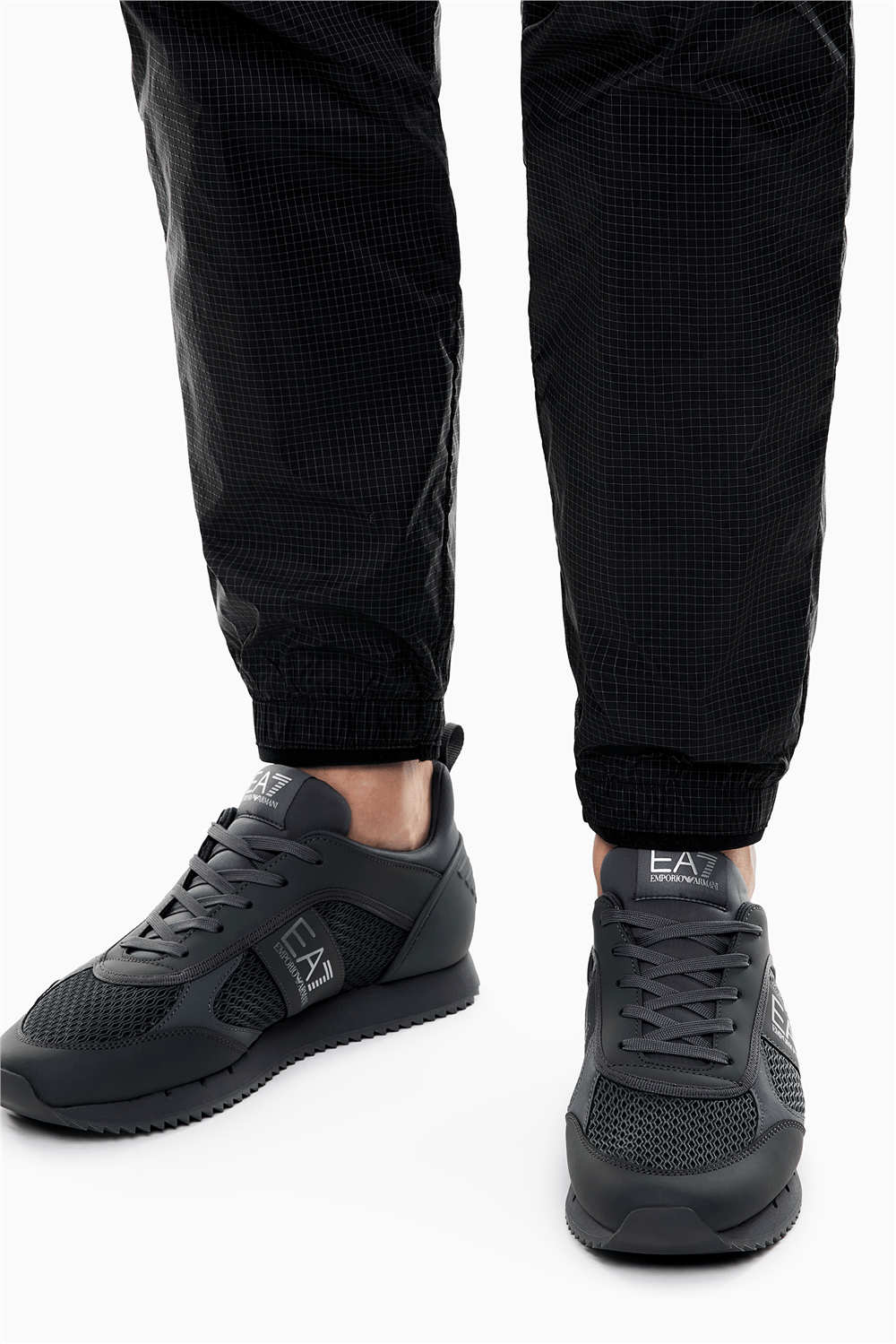 EA7 Black And White 10Th Anniversary Sneakers