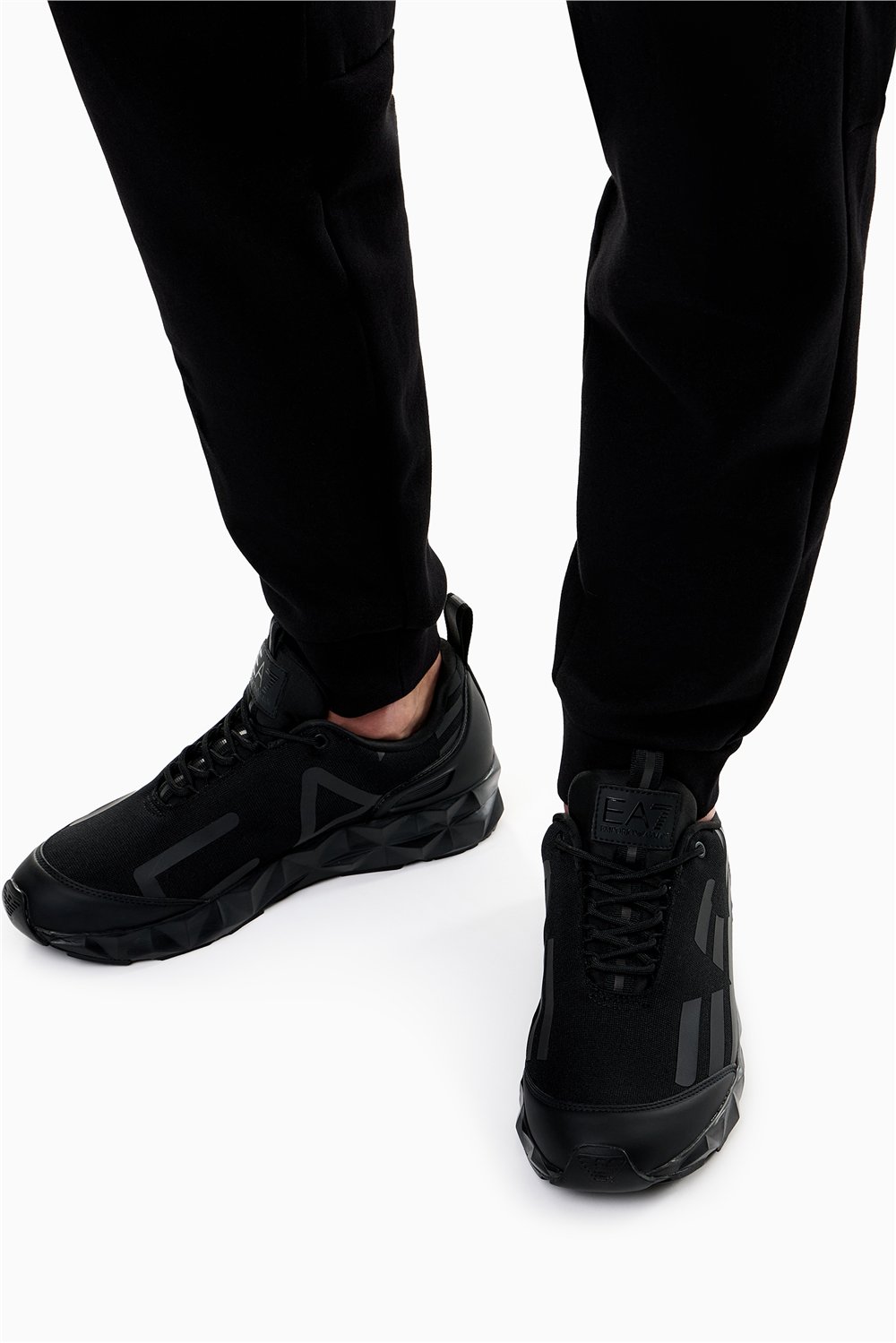 EA7 Black And White 10Th Anniversary Sneakers