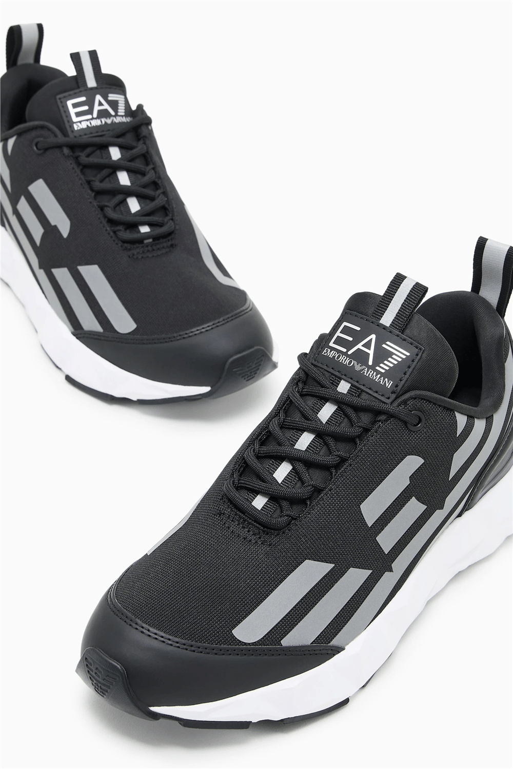 EA7 Black And White 10Th Anniversary Sneakers Siyah