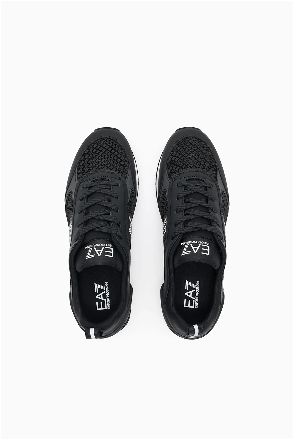 EA7 Black And White 10Th Anniversary Sneakers Siyah