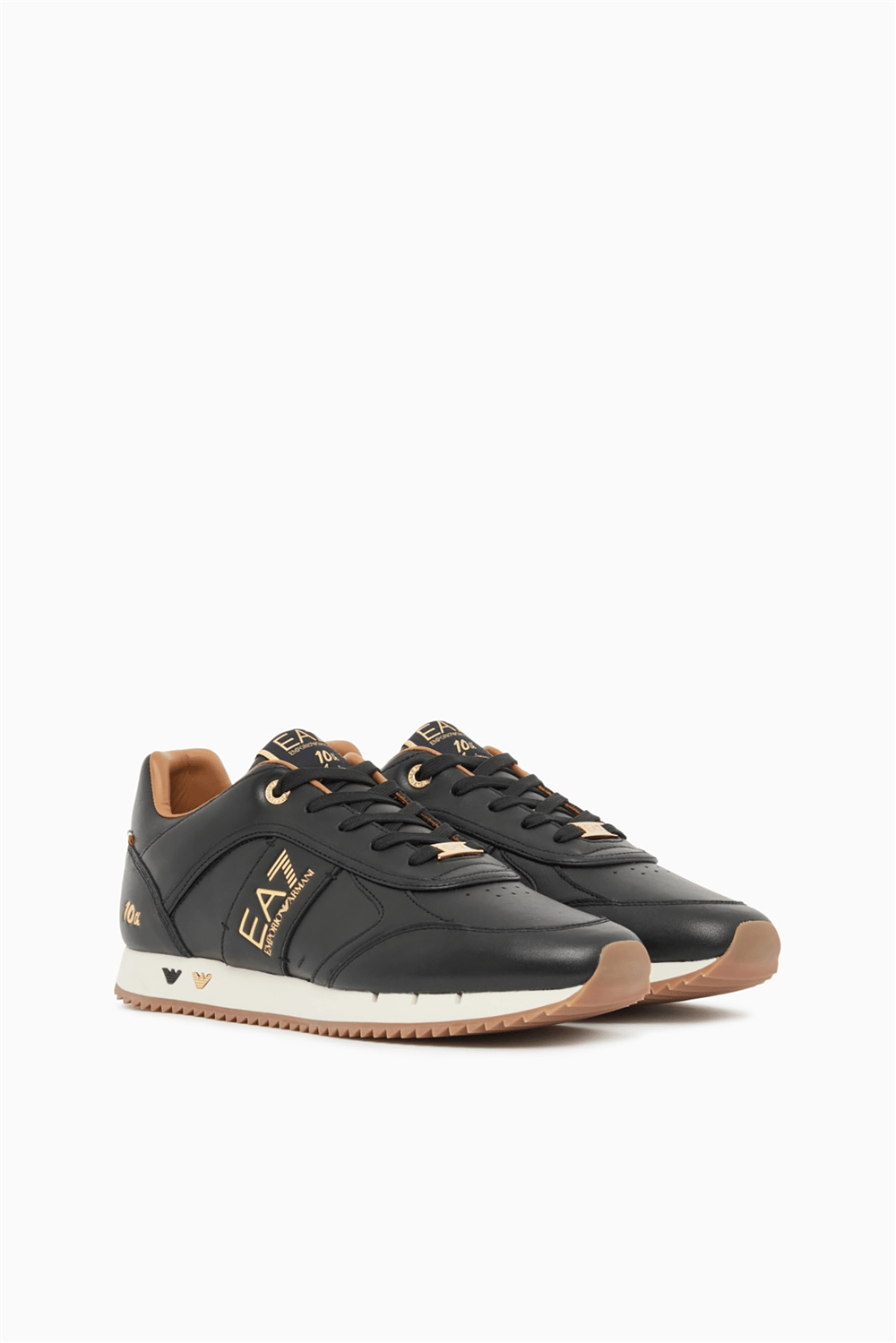EA7 Black And White 10Th Anniversary Sneakers