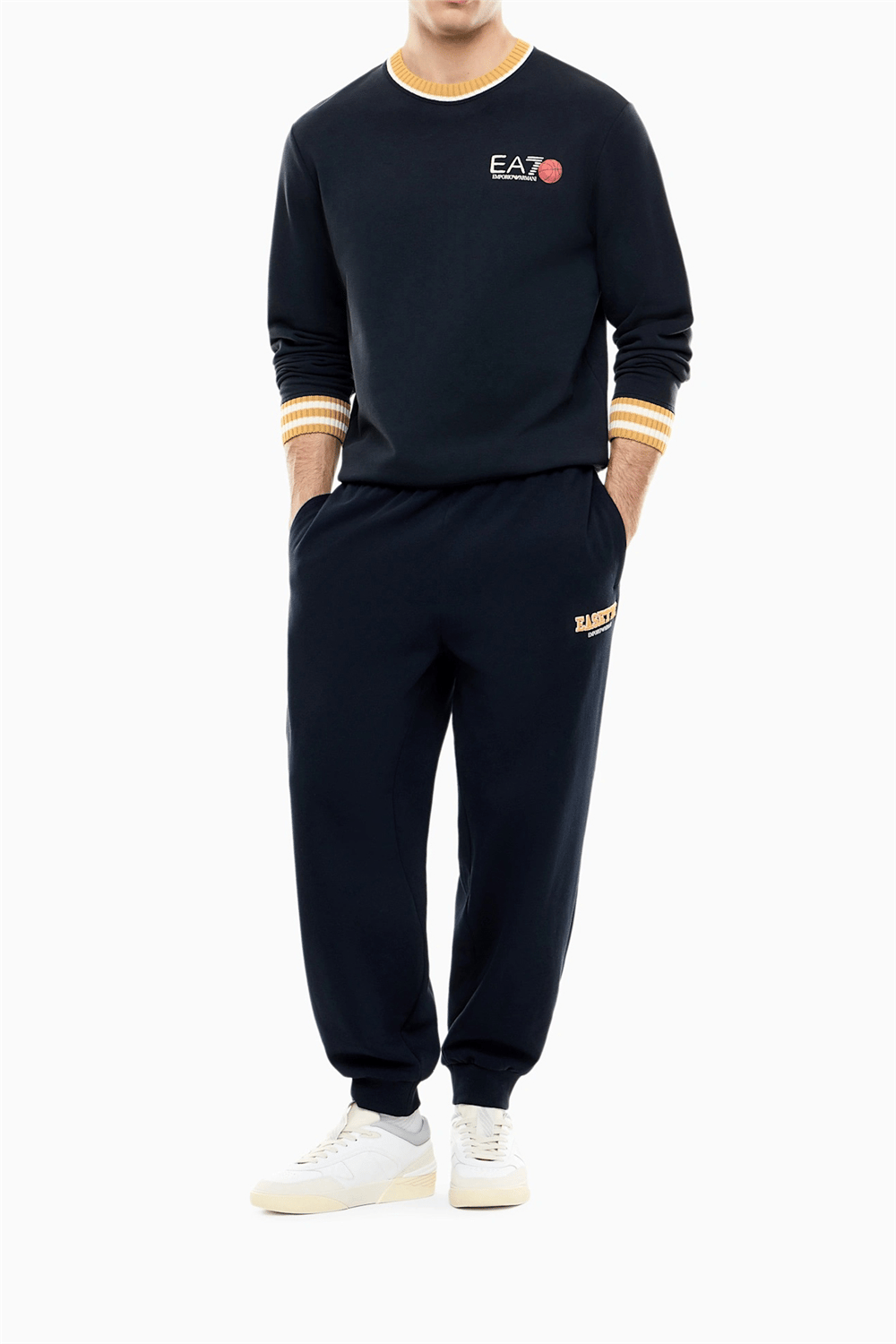 EA7 Erkek Bisiklet Yaka Sweatshirt