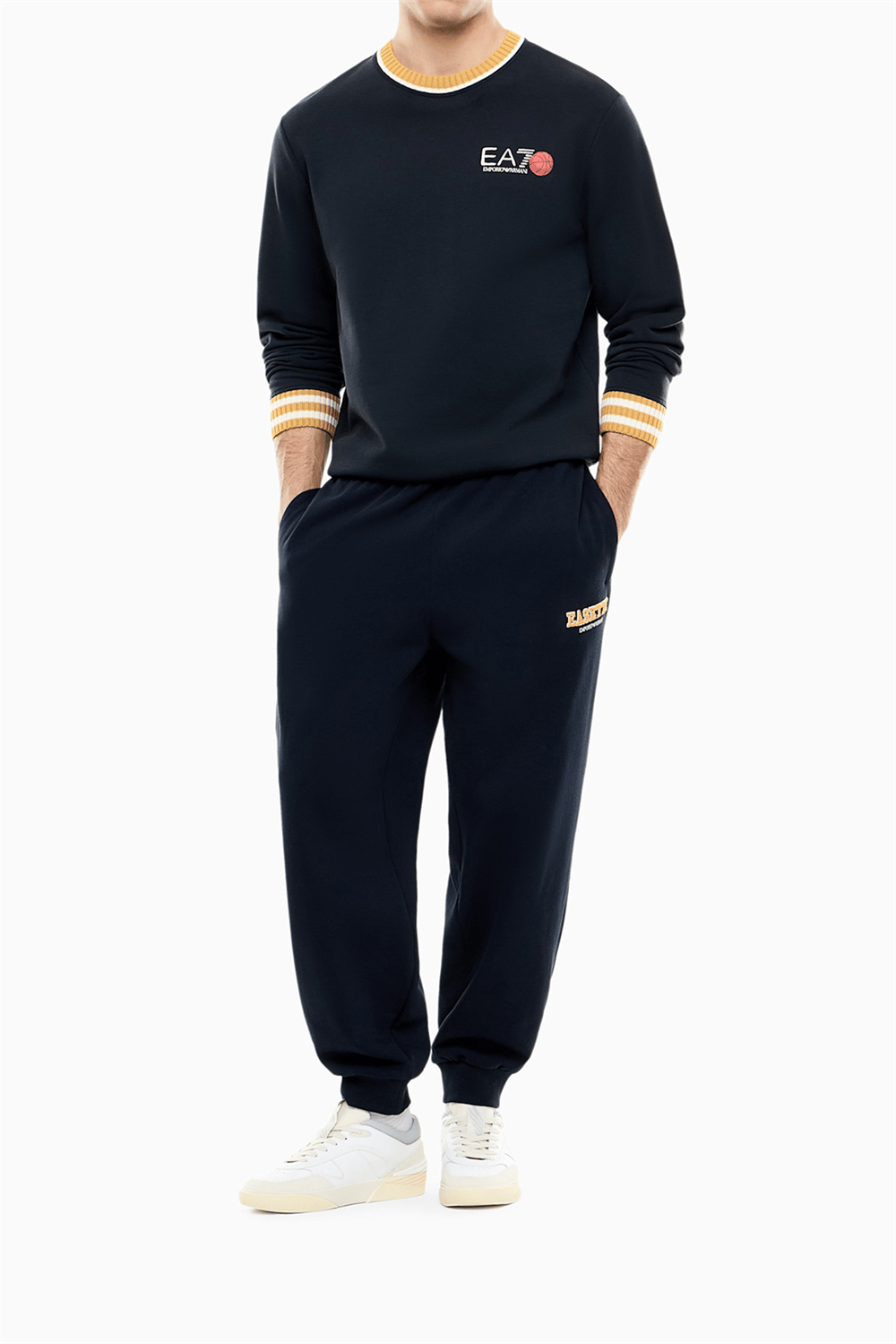 EA7 Erkek Bisiklet Yaka Sweatshirt