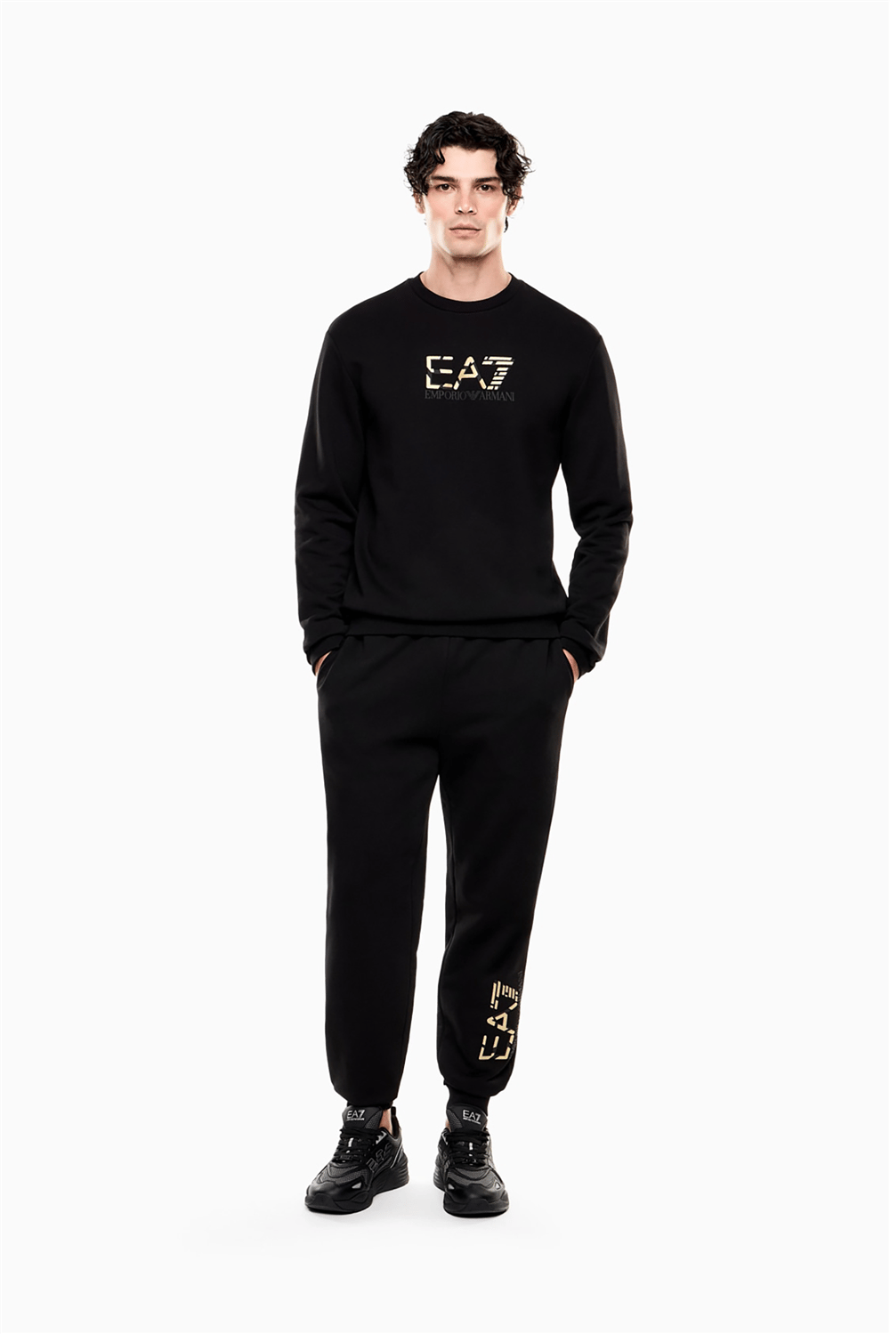 EA7 Erkek Bisiklet Yaka Sweatshirt