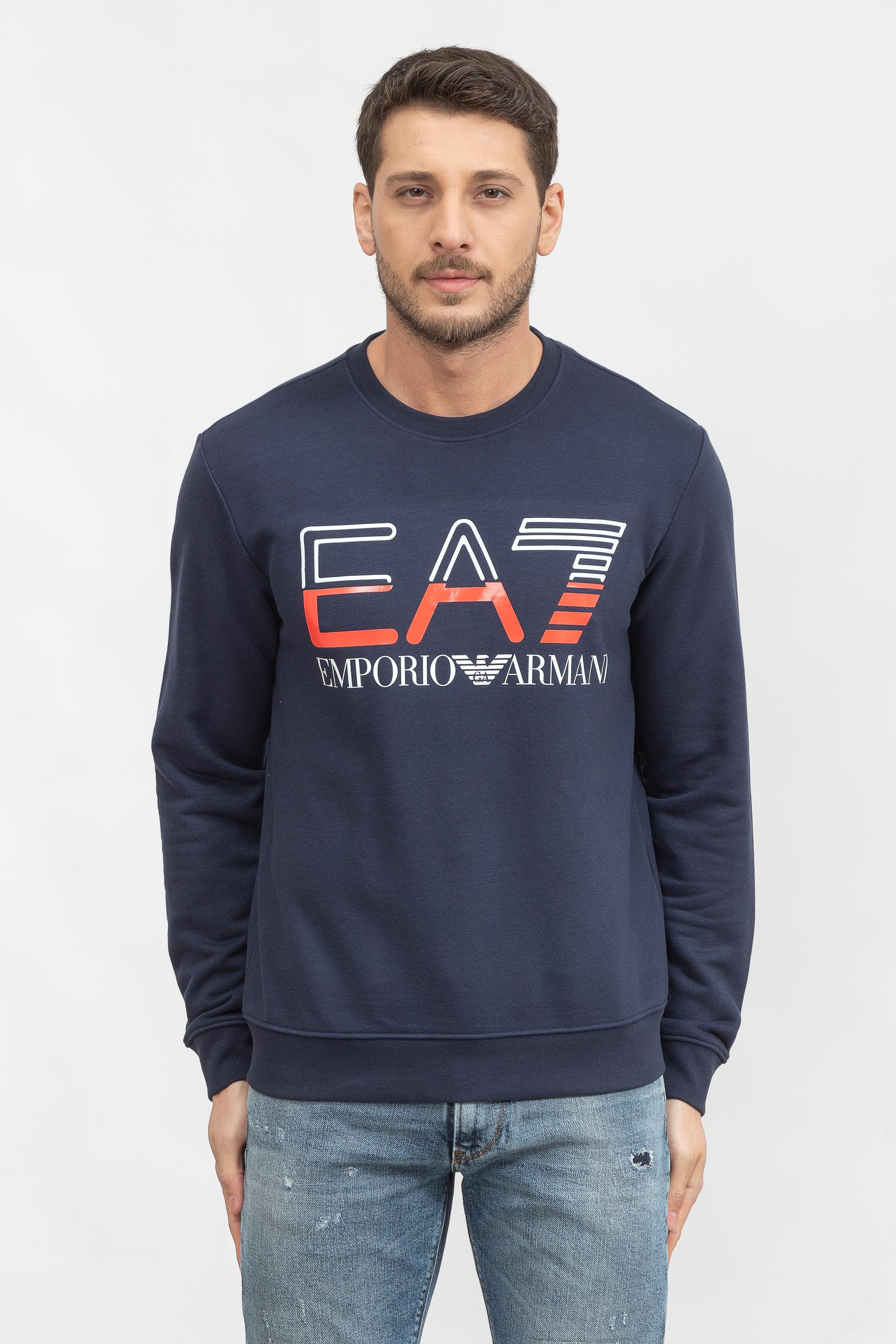 EA7 Erkek Bisiklet Yaka Sweatshirt