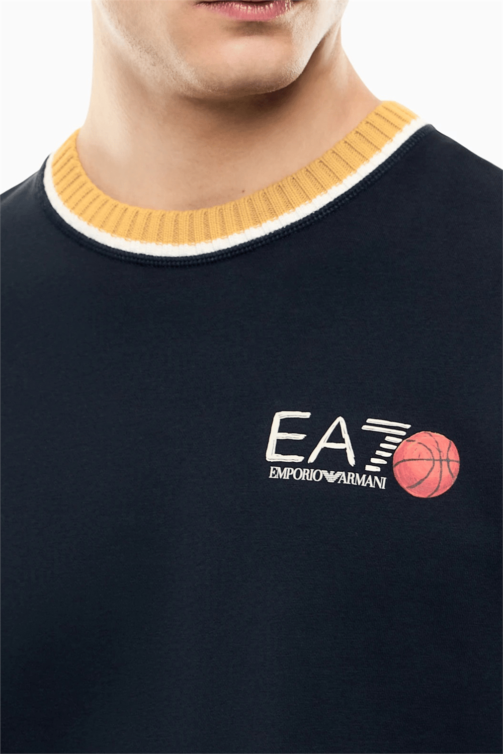 EA7 Erkek Bisiklet Yaka Sweatshirt