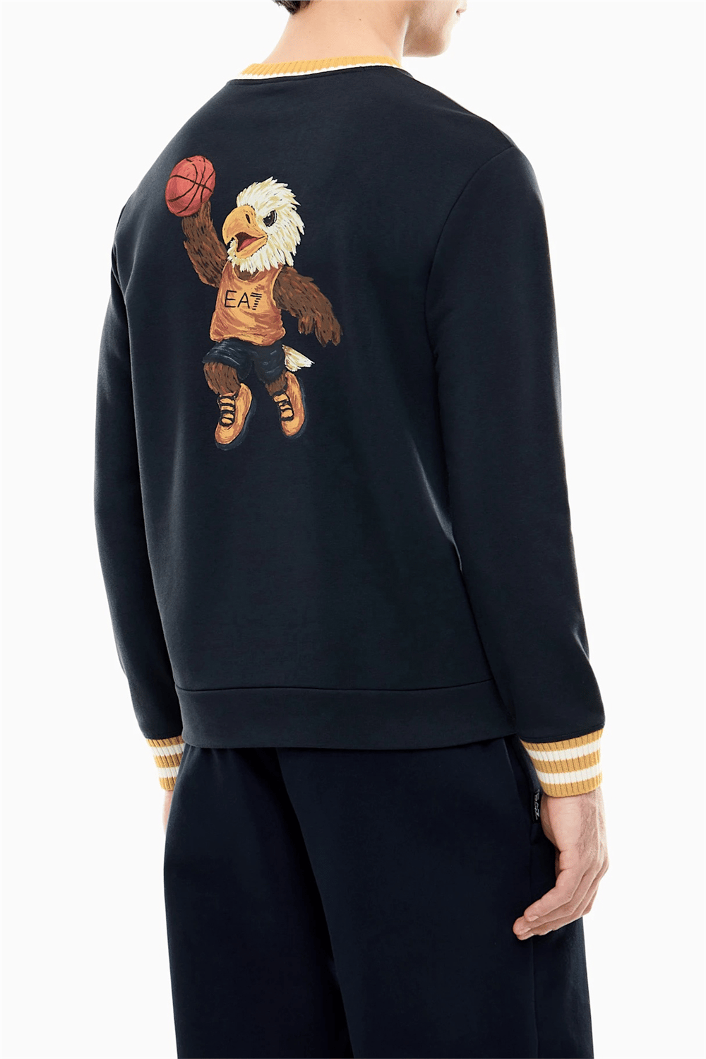 EA7 Erkek Bisiklet Yaka Sweatshirt
