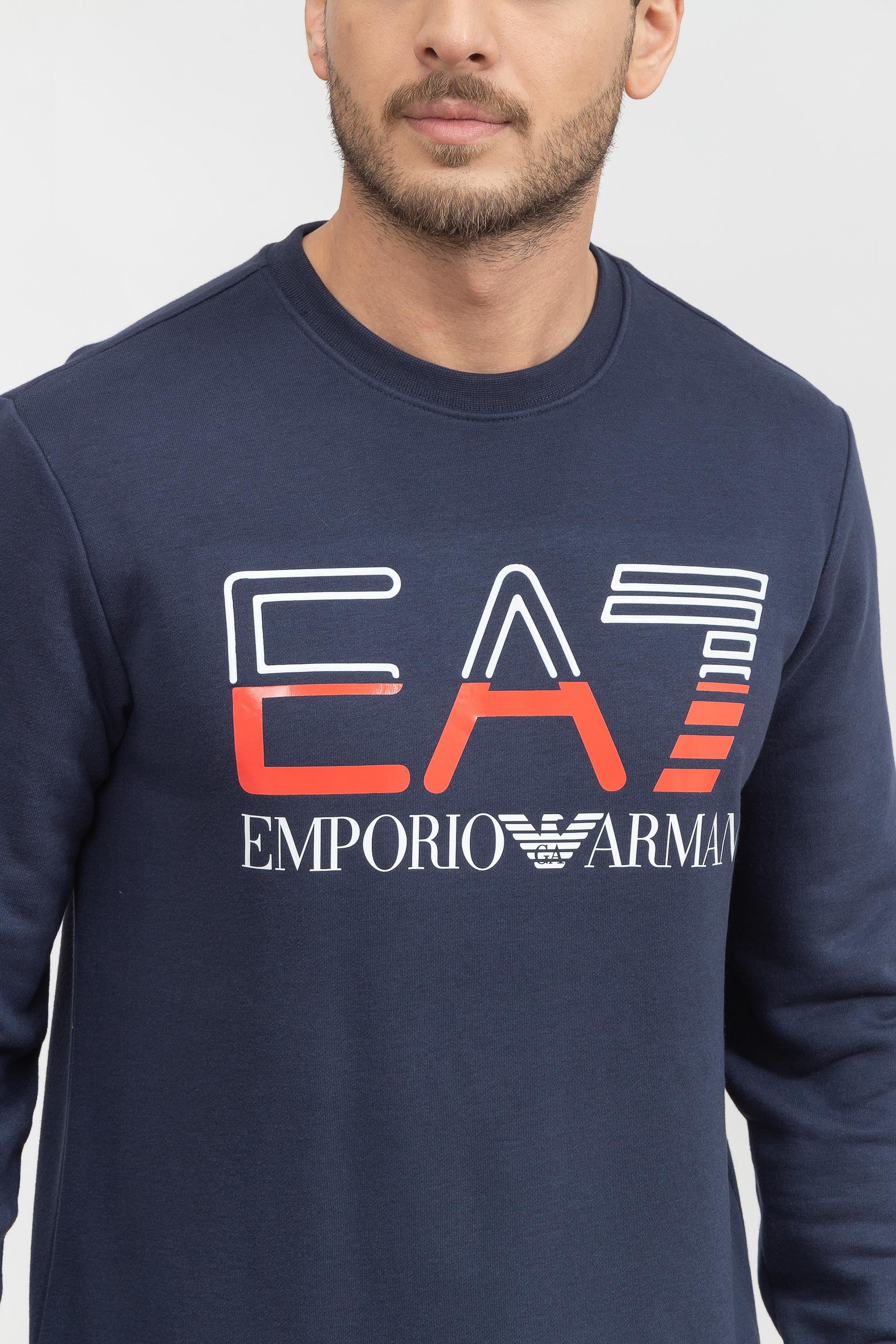 EA7 Erkek Bisiklet Yaka Sweatshirt