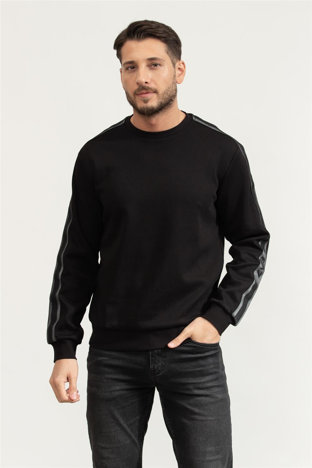 EA7 Erkek Bisiklet Yaka Sweatshirt