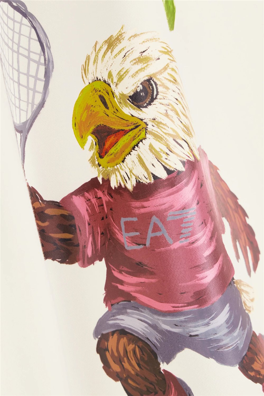 EA7 Erkek Bisiklet Yaka Sweatshirt Bej