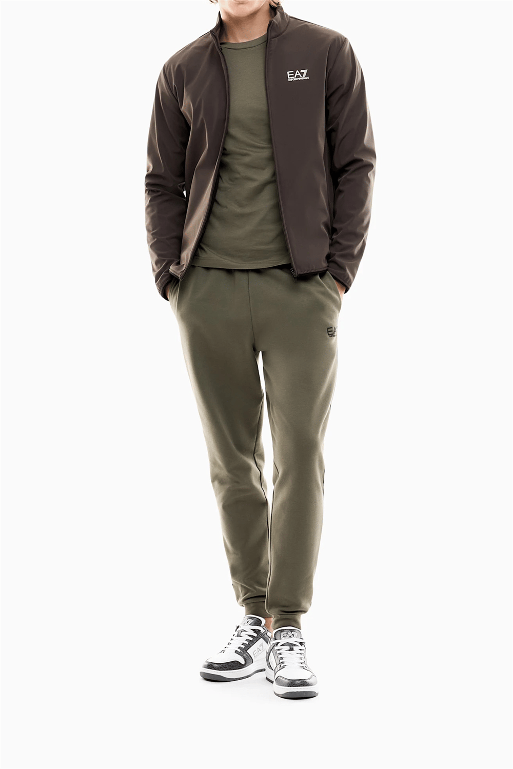 EA7 Erkek Bisiklet Yaka Sweatshirt