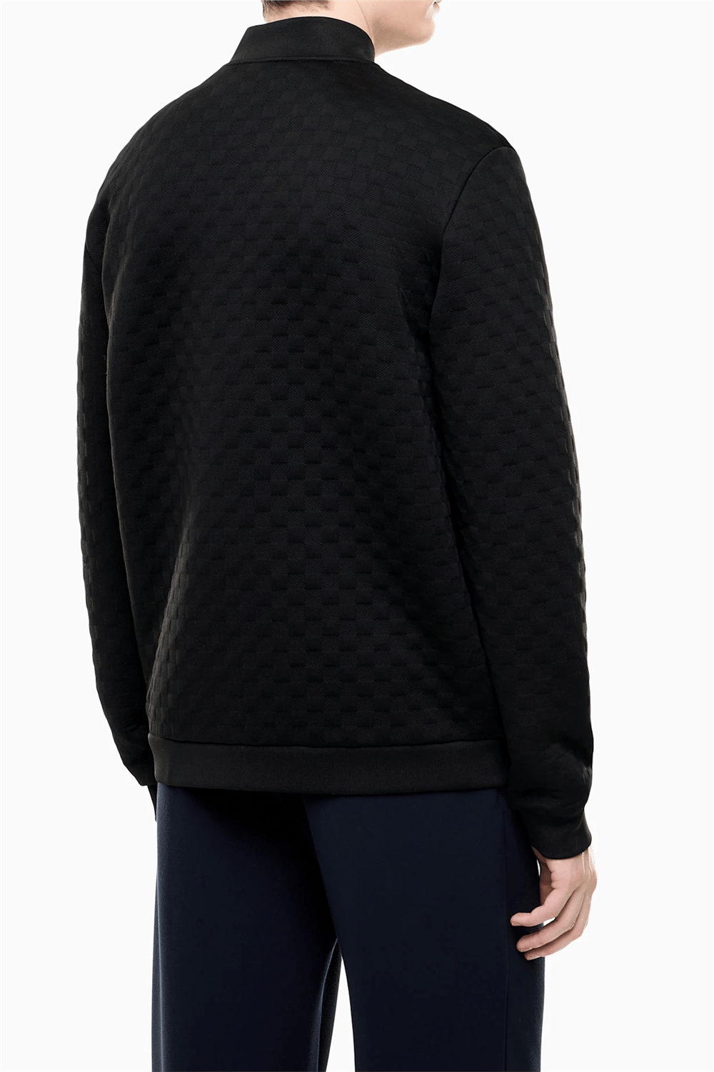 EA7 Erkek Bisiklet Yaka Sweatshirt Siyah
