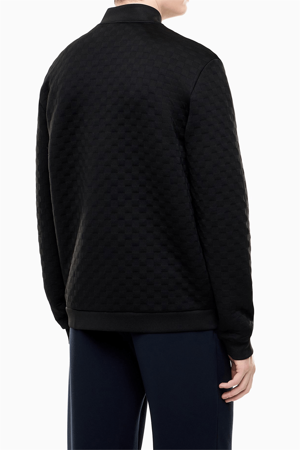 EA7 Erkek Bisiklet Yaka Sweatshirt Siyah