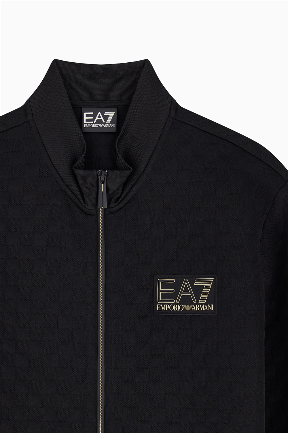 EA7 Erkek Bisiklet Yaka Sweatshirt Siyah