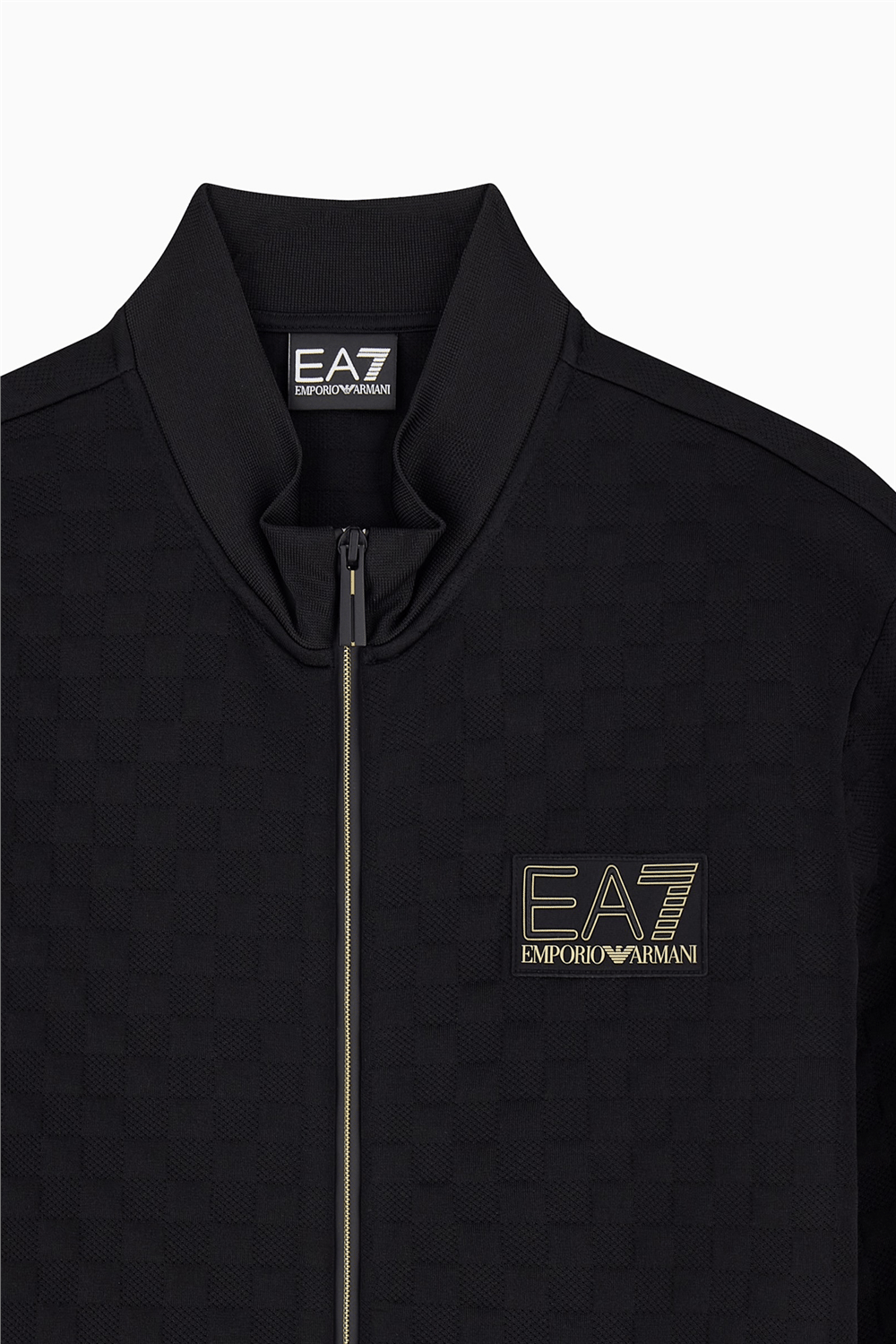 EA7 Erkek Bisiklet Yaka Sweatshirt Siyah