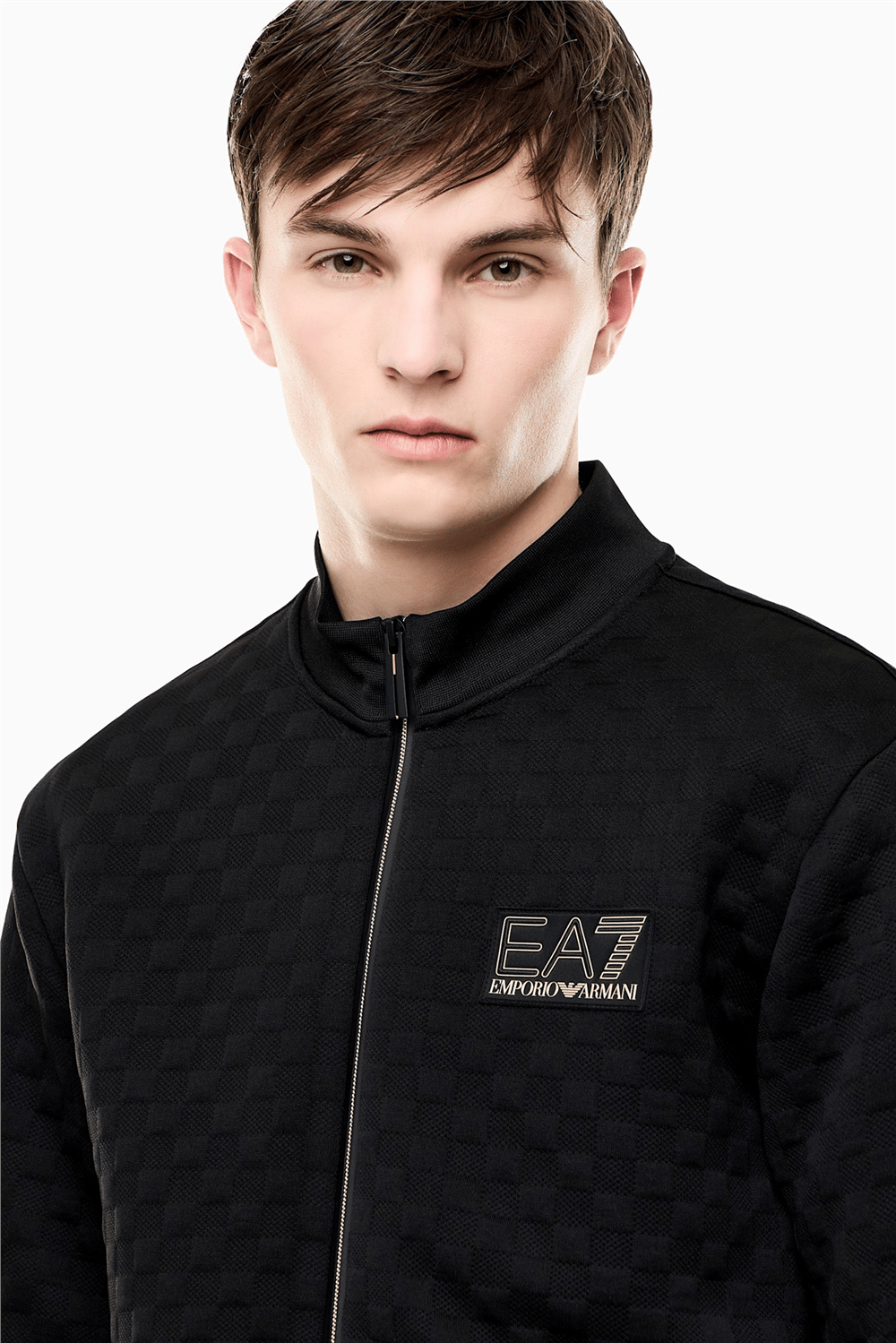 EA7 Erkek Bisiklet Yaka Sweatshirt Siyah