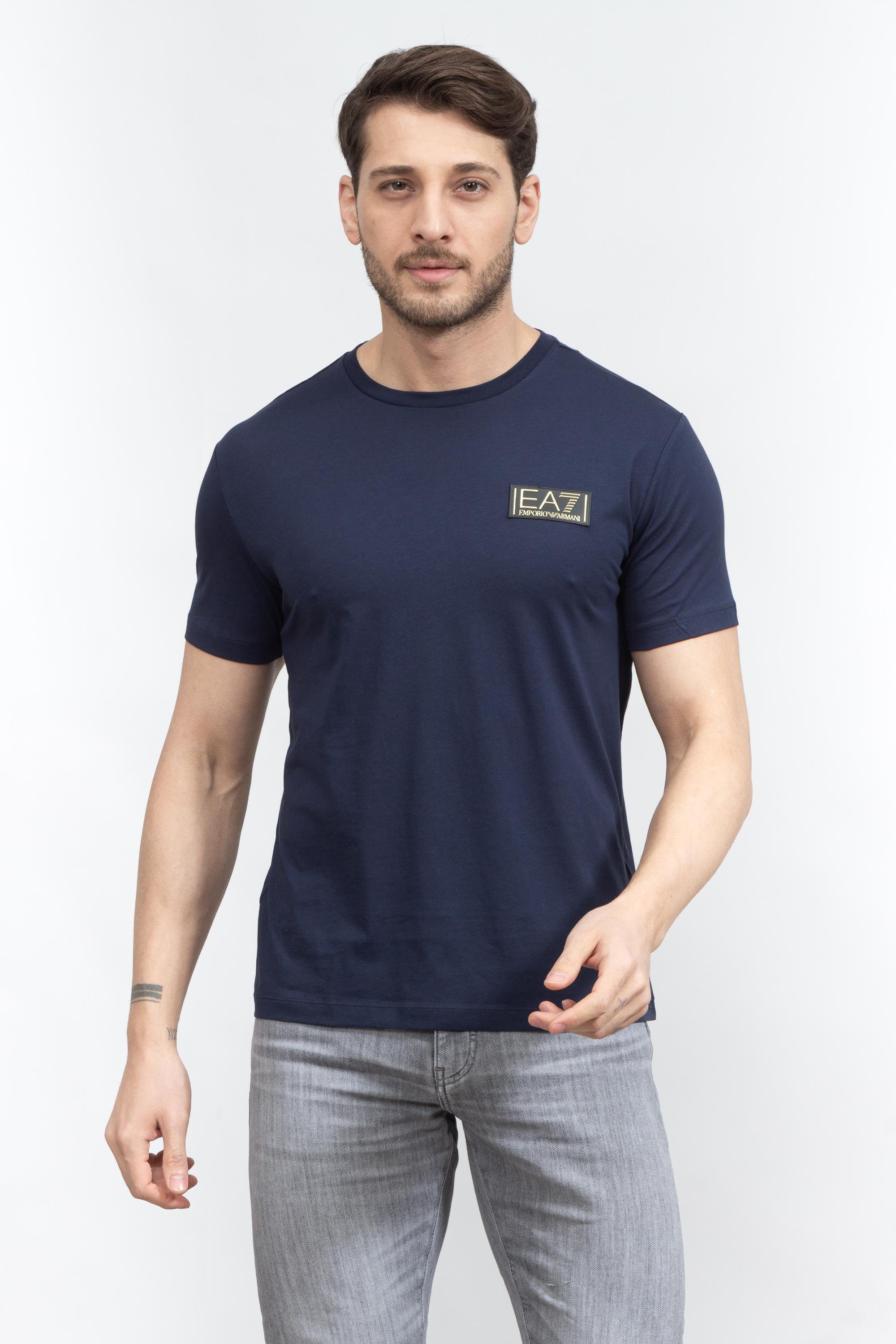 EA7 Erkek Bisiklet Yaka T-Shirt