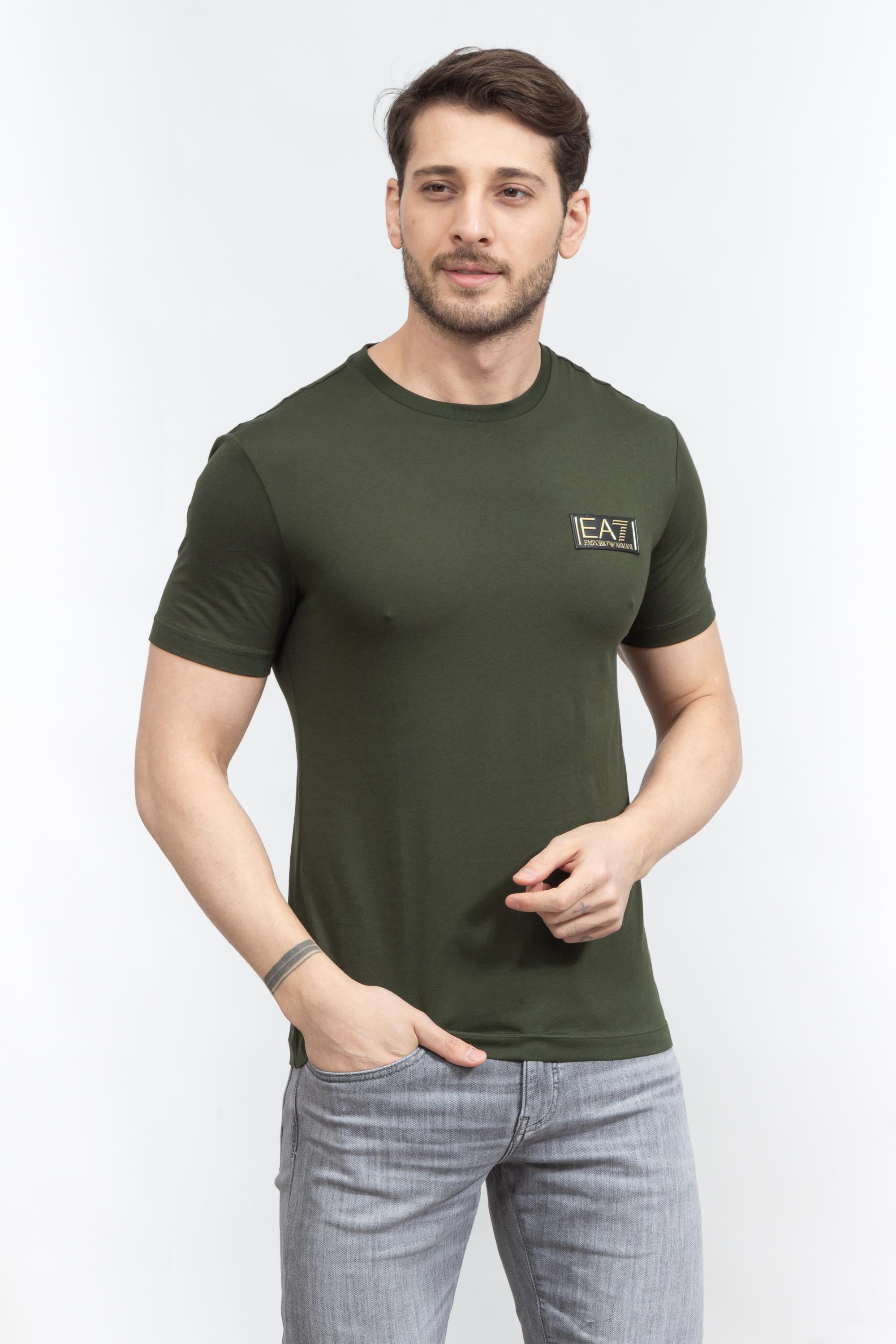 EA7 Erkek Bisiklet Yaka T-Shirt