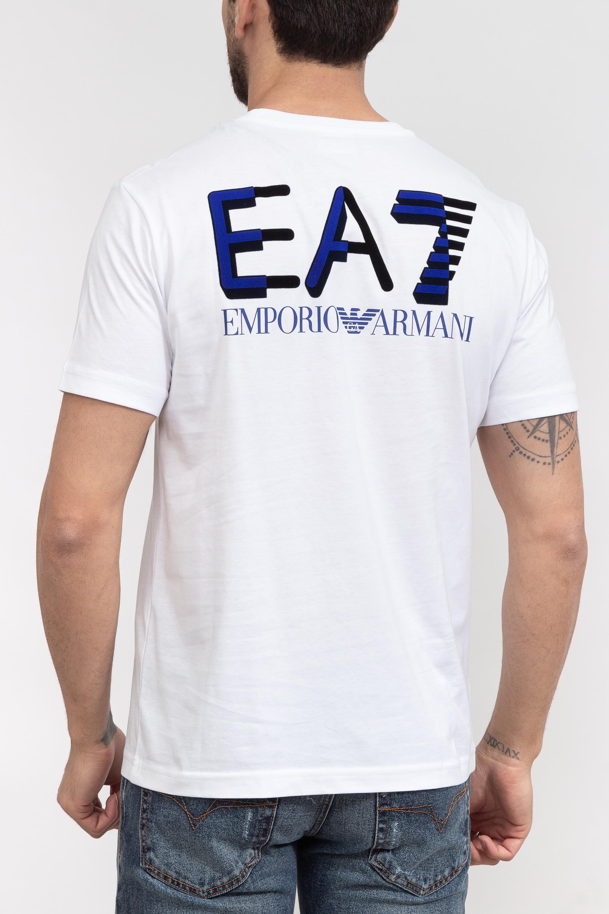 EA7 Erkek Bisiklet Yaka T-Shirt