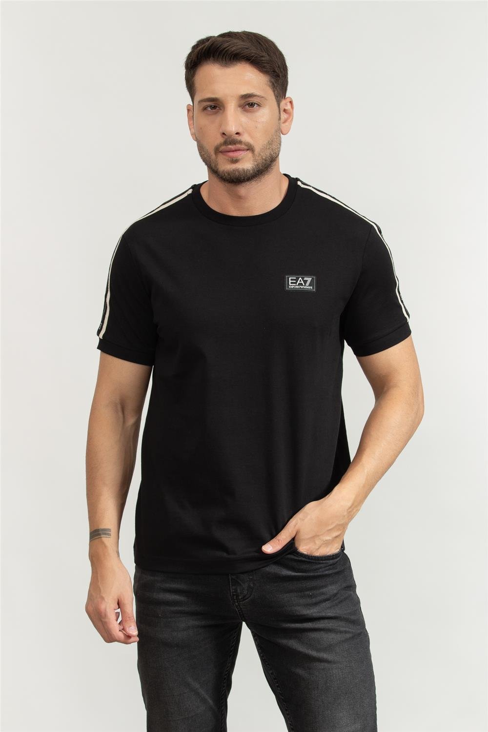 EA7 Erkek Bisiklet Yaka T-Shirt