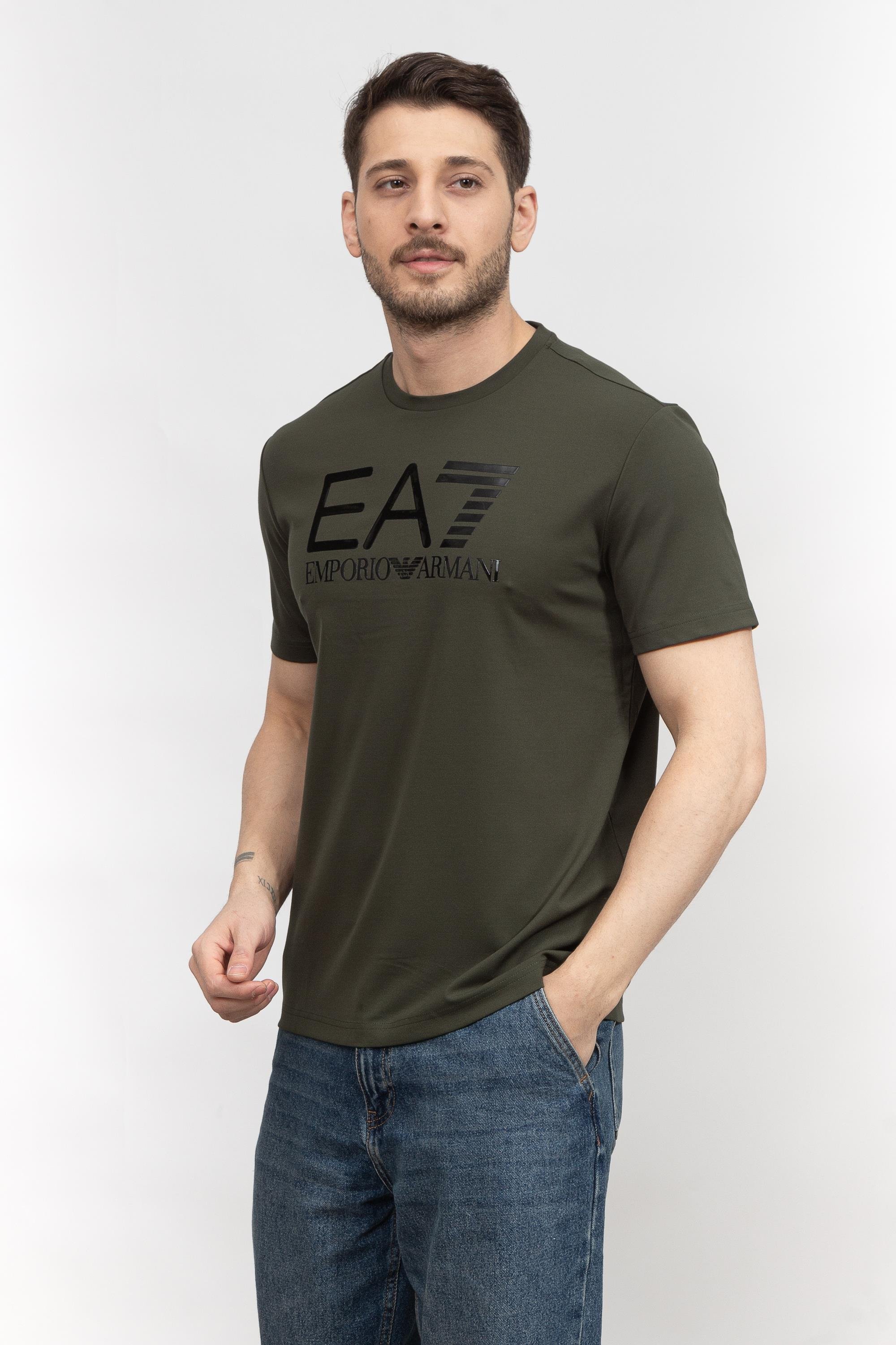 EA7 Erkek Bisiklet Yaka T-Shirt