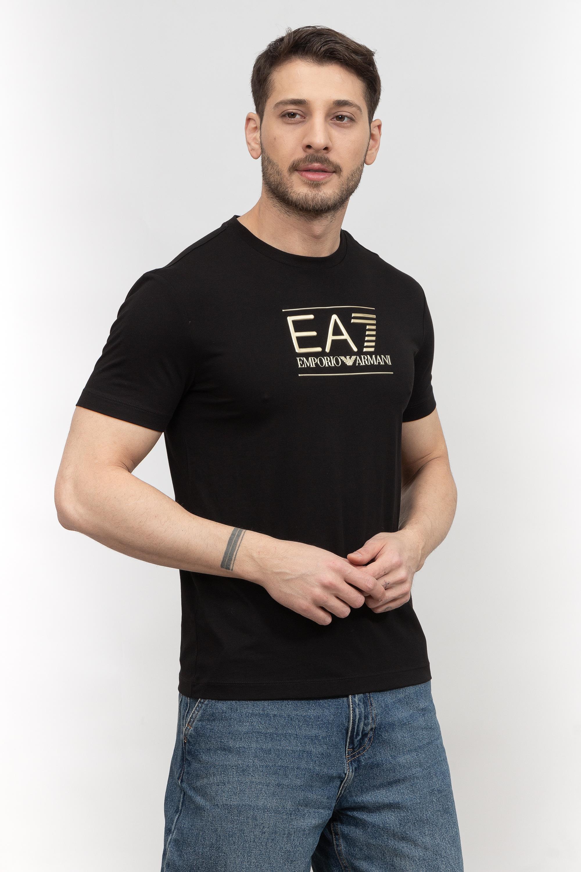 EA7 Erkek Bisiklet Yaka T-Shirt