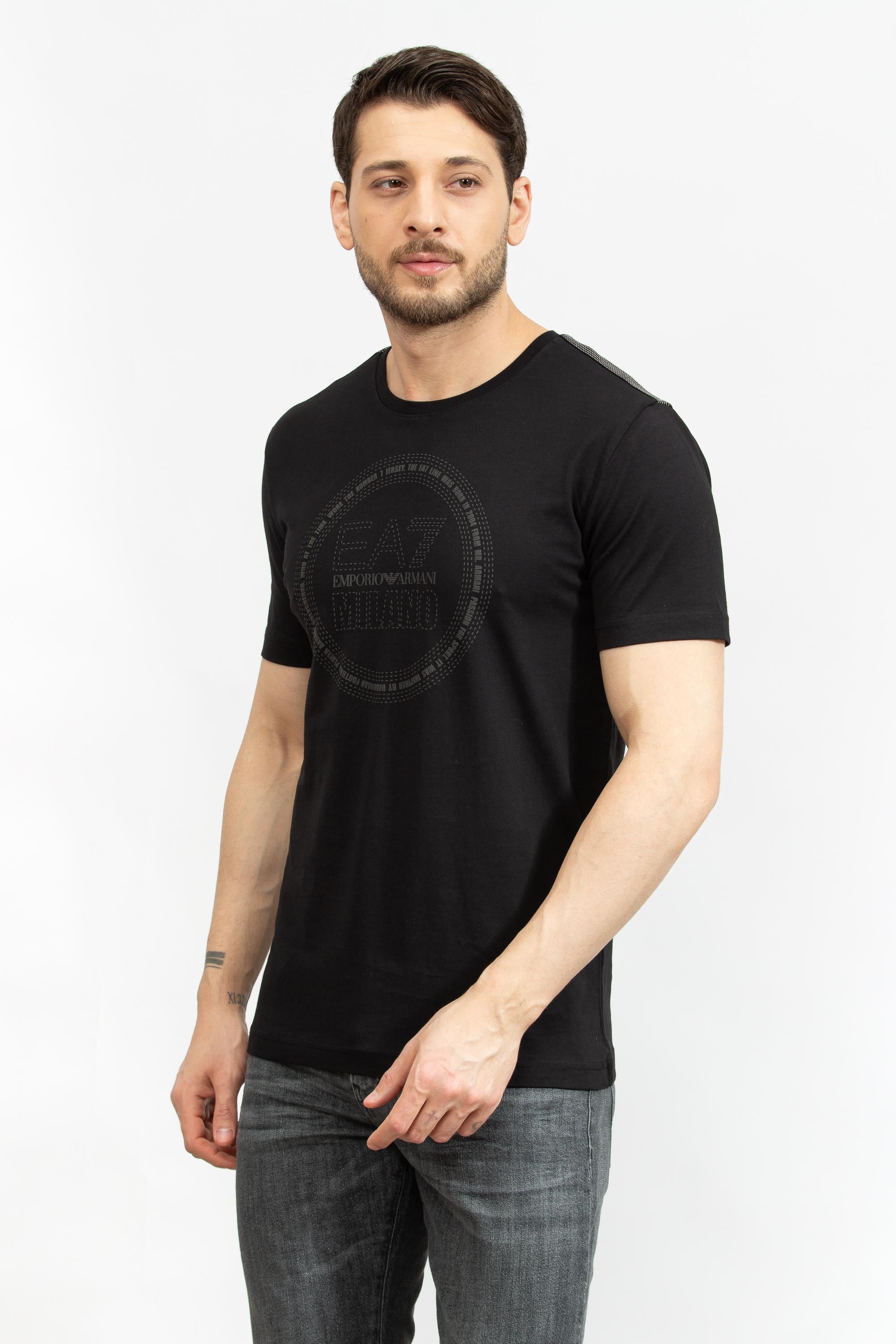 EA7 Erkek Bisiklet Yaka T-Shirt