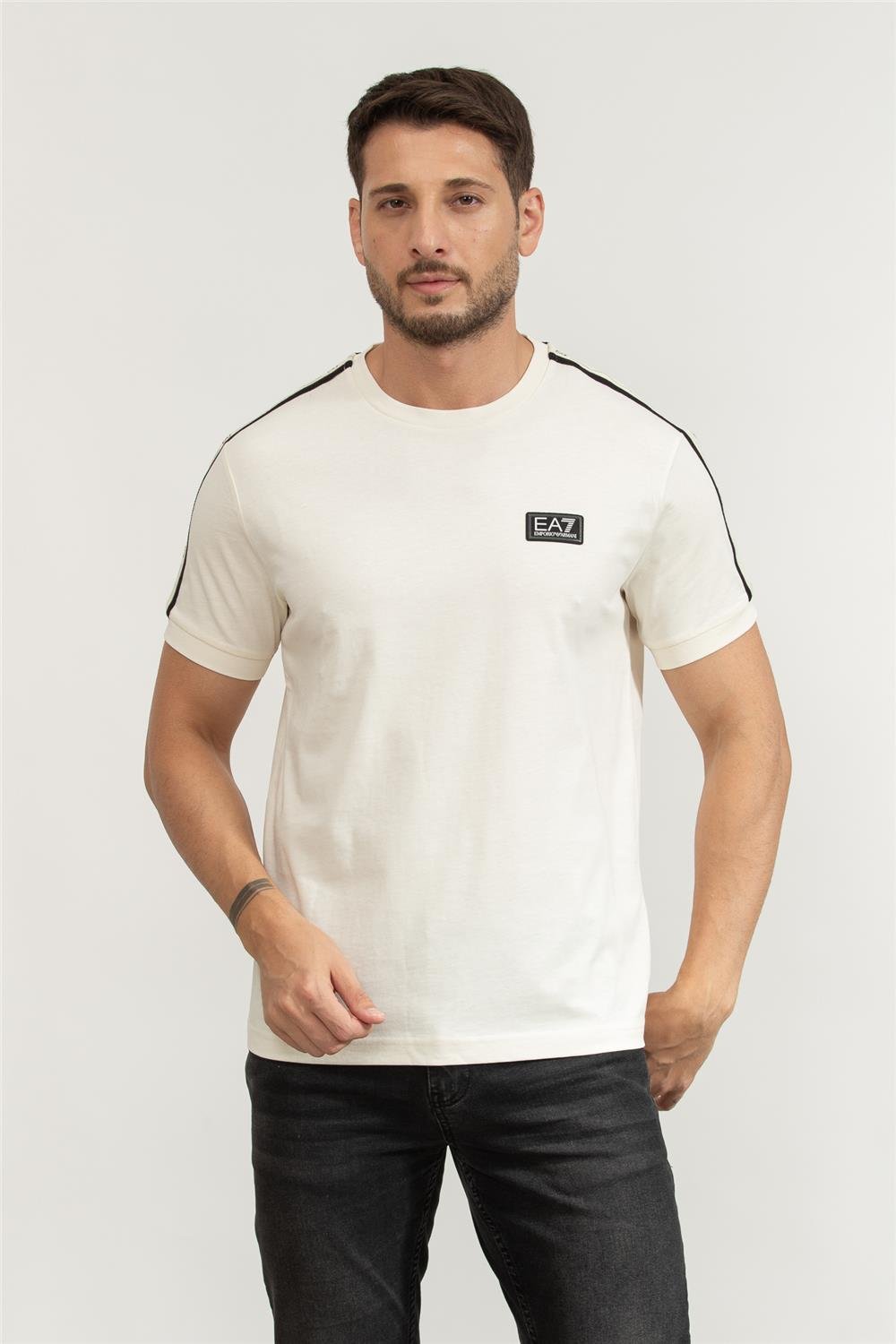 EA7 Erkek Bisiklet Yaka T-Shirt