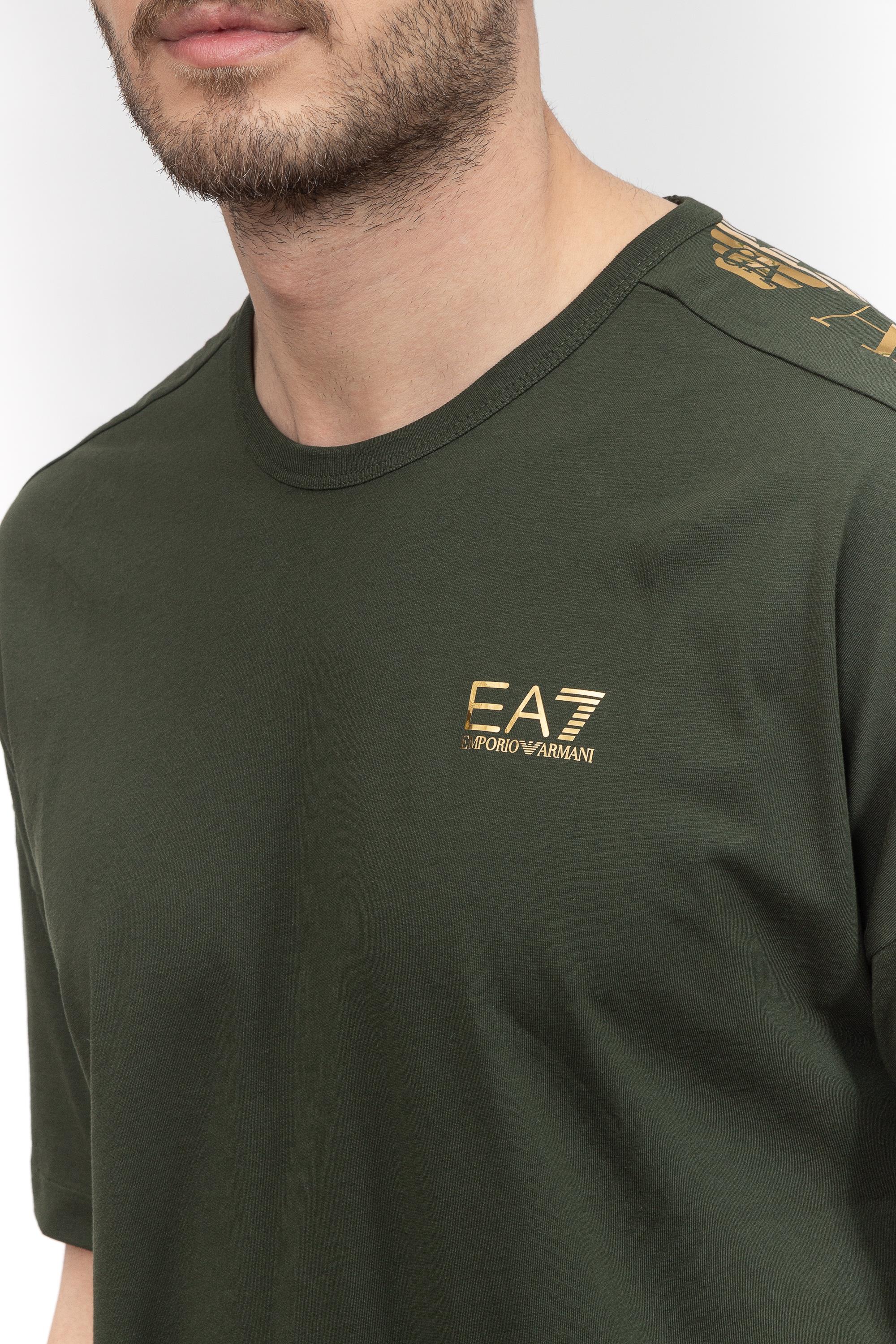 EA7 Erkek Bisiklet Yaka T-Shirt