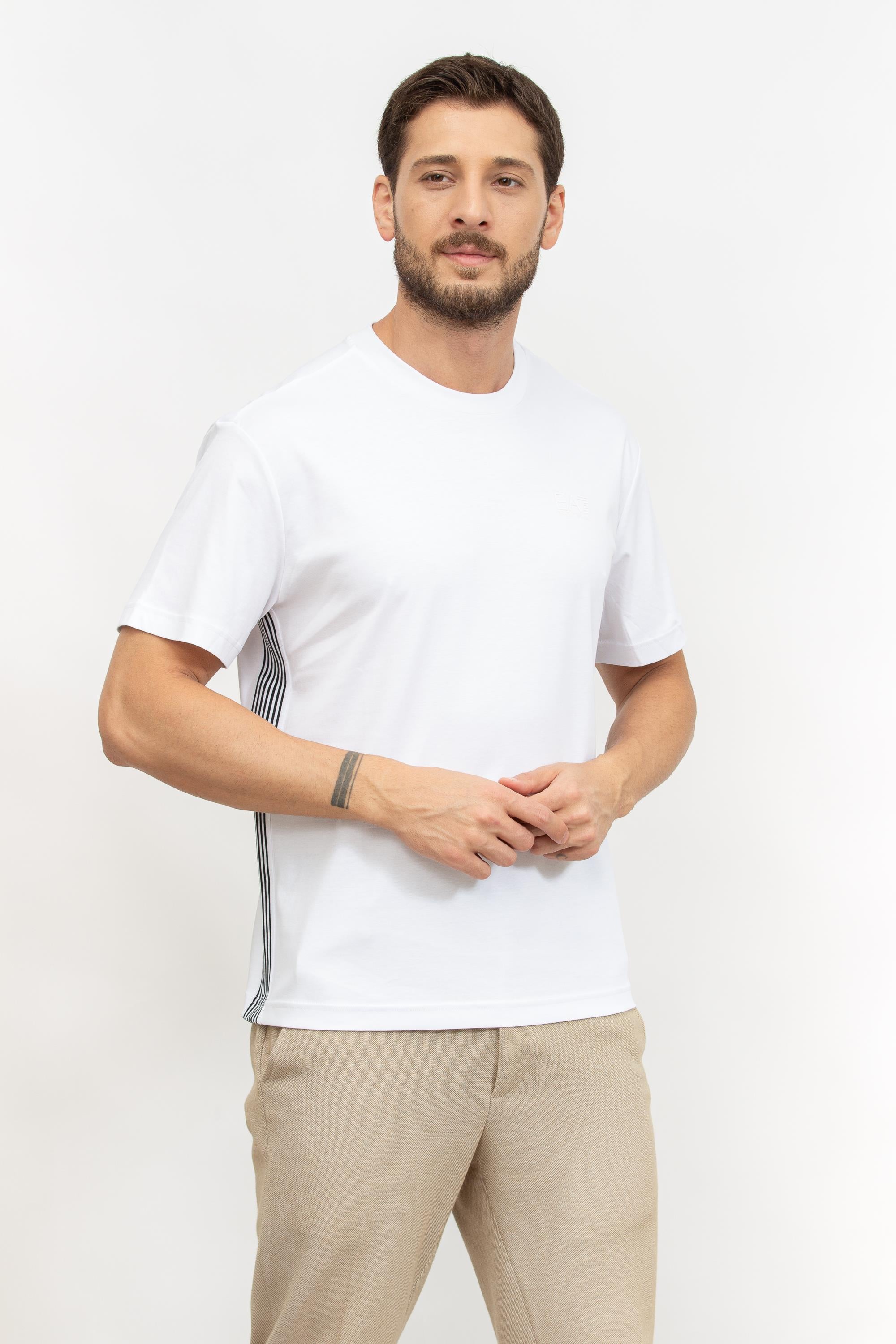 EA7 Erkek Bisiklet Yaka T-Shirt