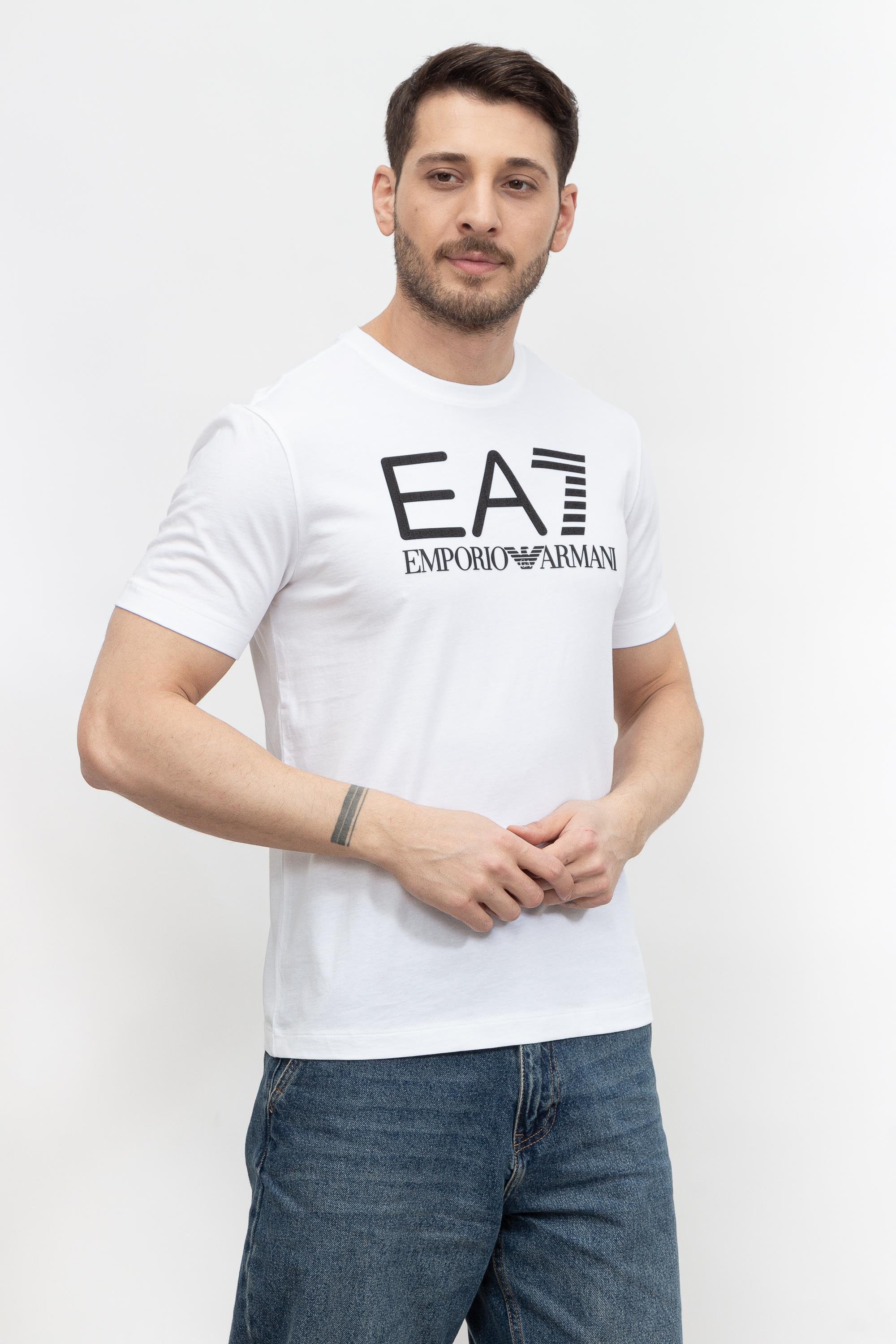 EA7 Erkek Bisiklet Yaka T-Shirt
